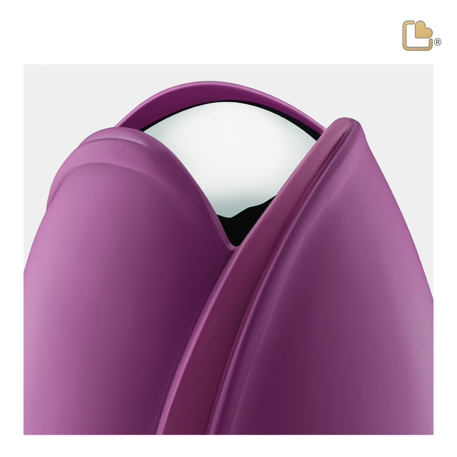 A1054 Tulip Standard Adult Urn Purple & Pol Silver