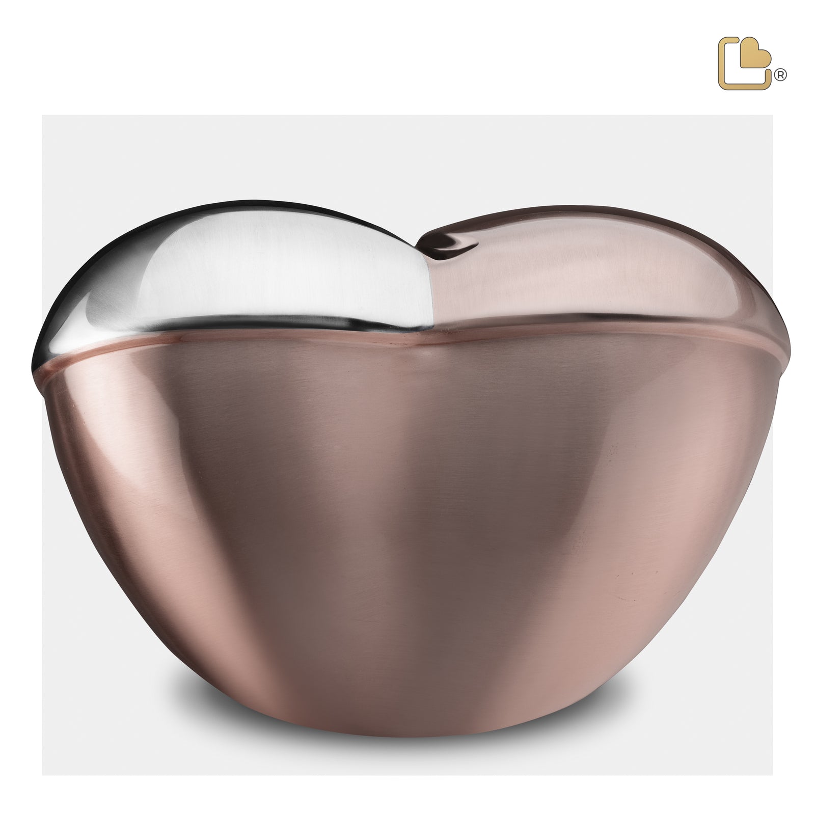 A1110 HeartFelt Standard Adult Urn Bru RoseGold w/Crystal