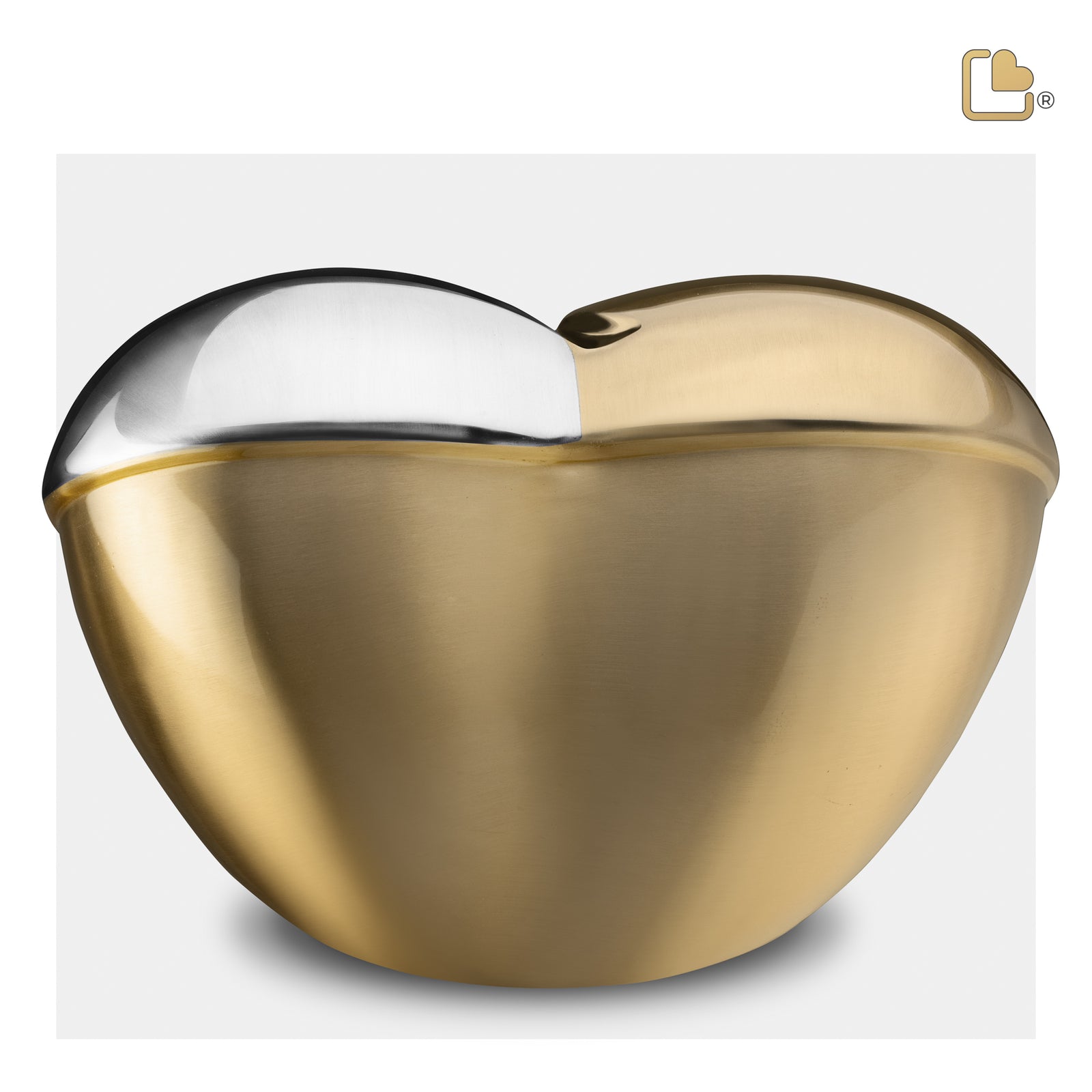 A1111 HeartFelt Standard Adult Urn Bru Gold w/Crystal