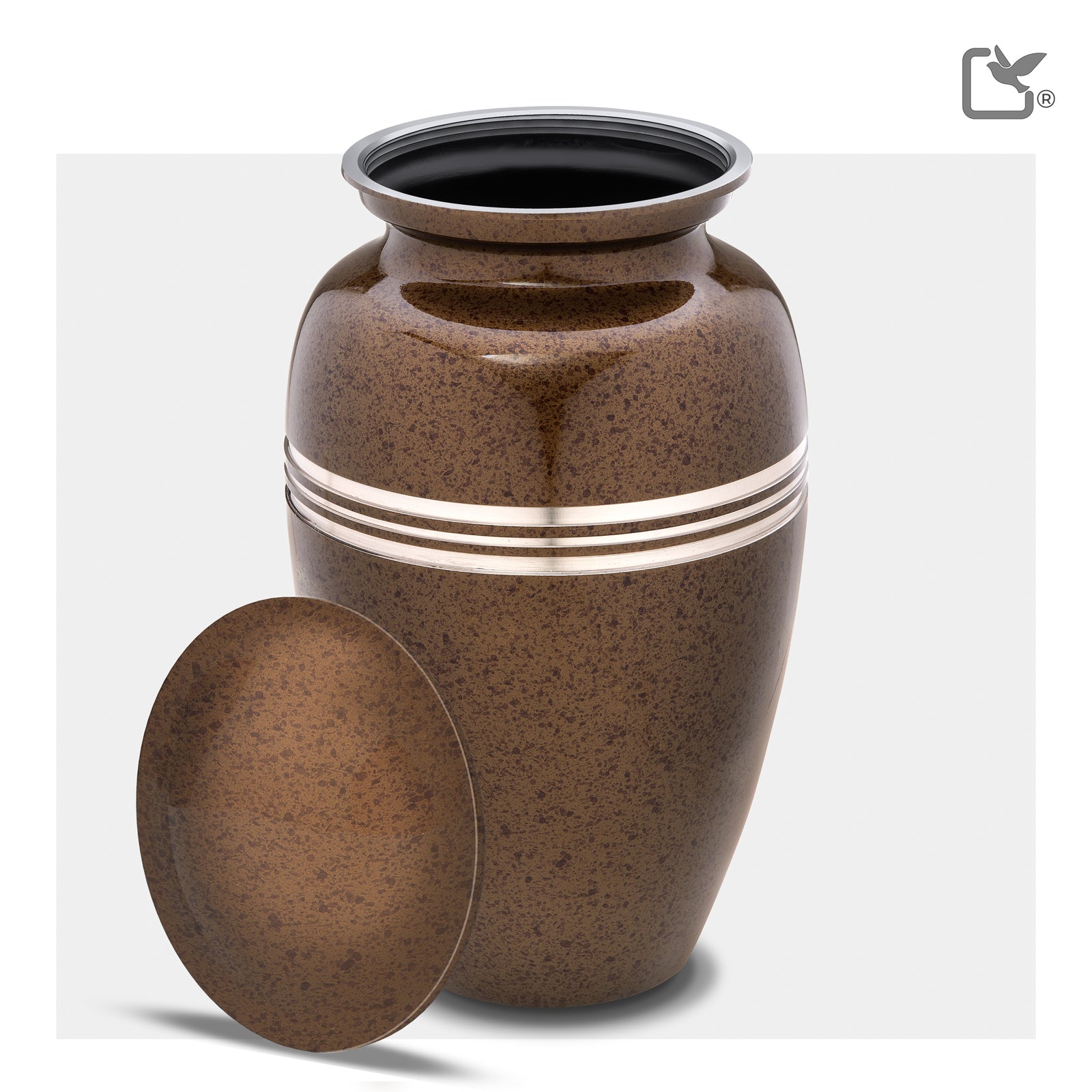 A214 Classic Standard Adult Urn Speckled Auburn & Bru Pewter