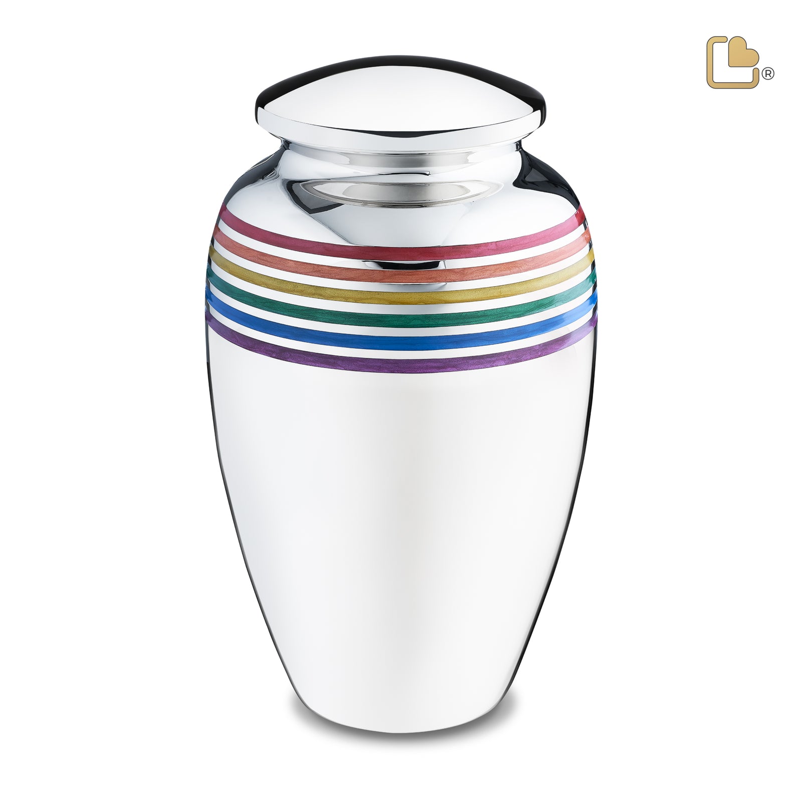A222 ArtDeco Pride Standard Adult Urn Pol Silver