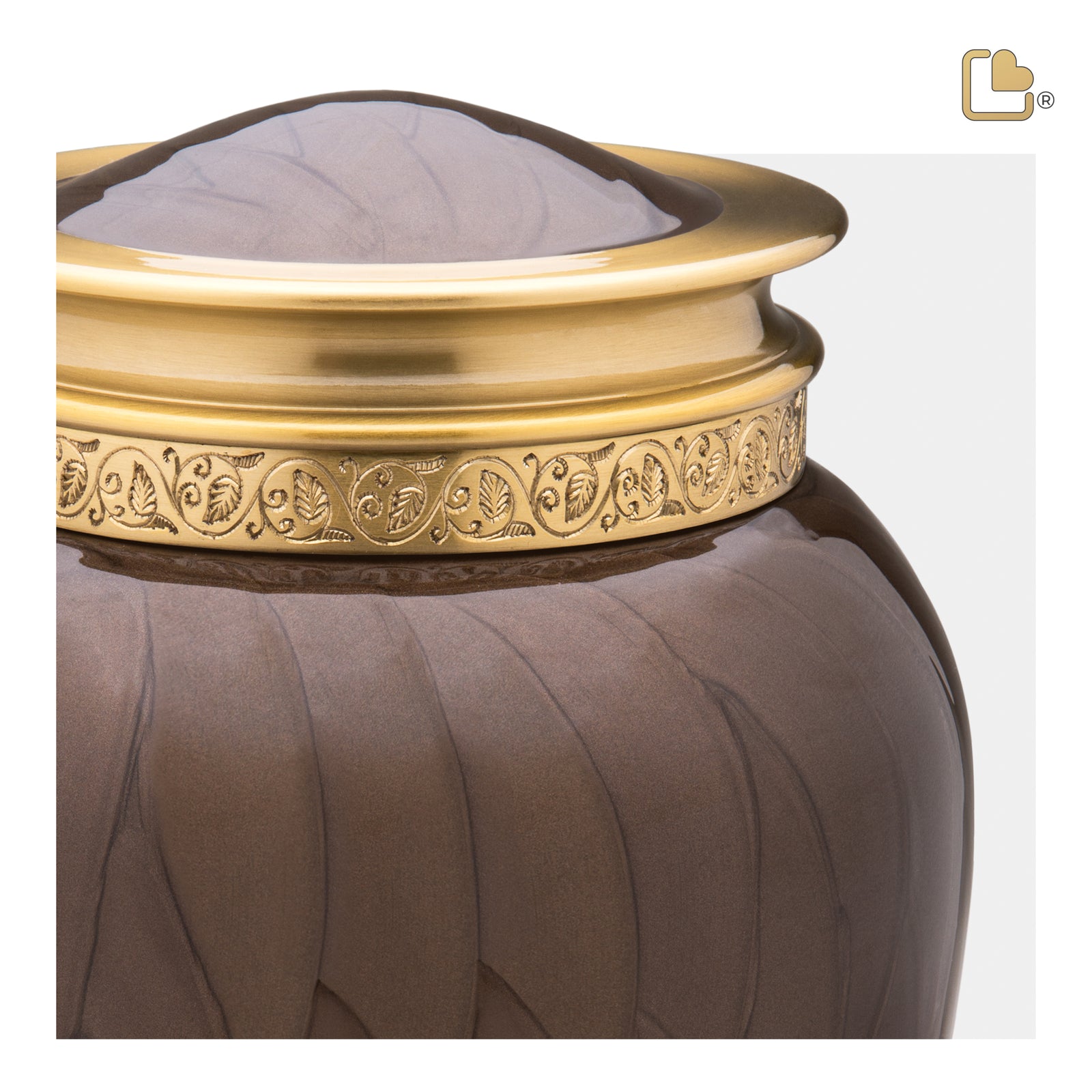 A291 Blessing Standard Adult Urn Pearl Bronze & Bru Gold