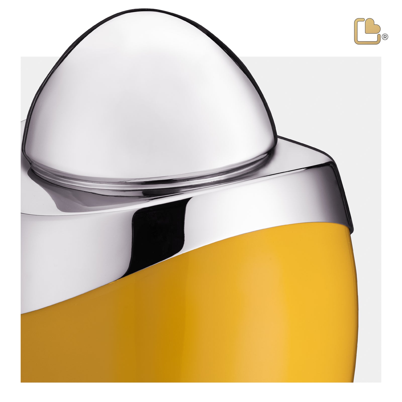 A360 Amore Standard Adult Urn Yellow & Pol Silver