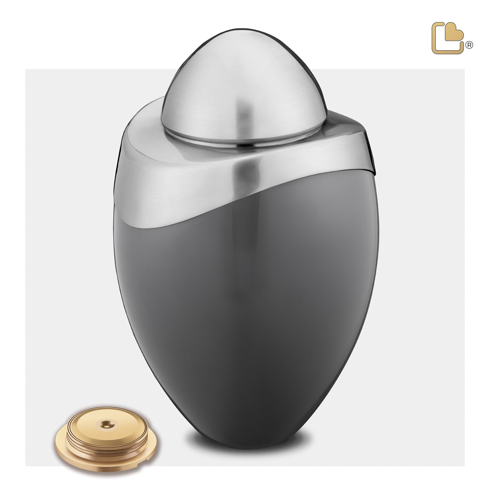 A364 Amore Standard Adult Urn French Grey & Bru Pewter