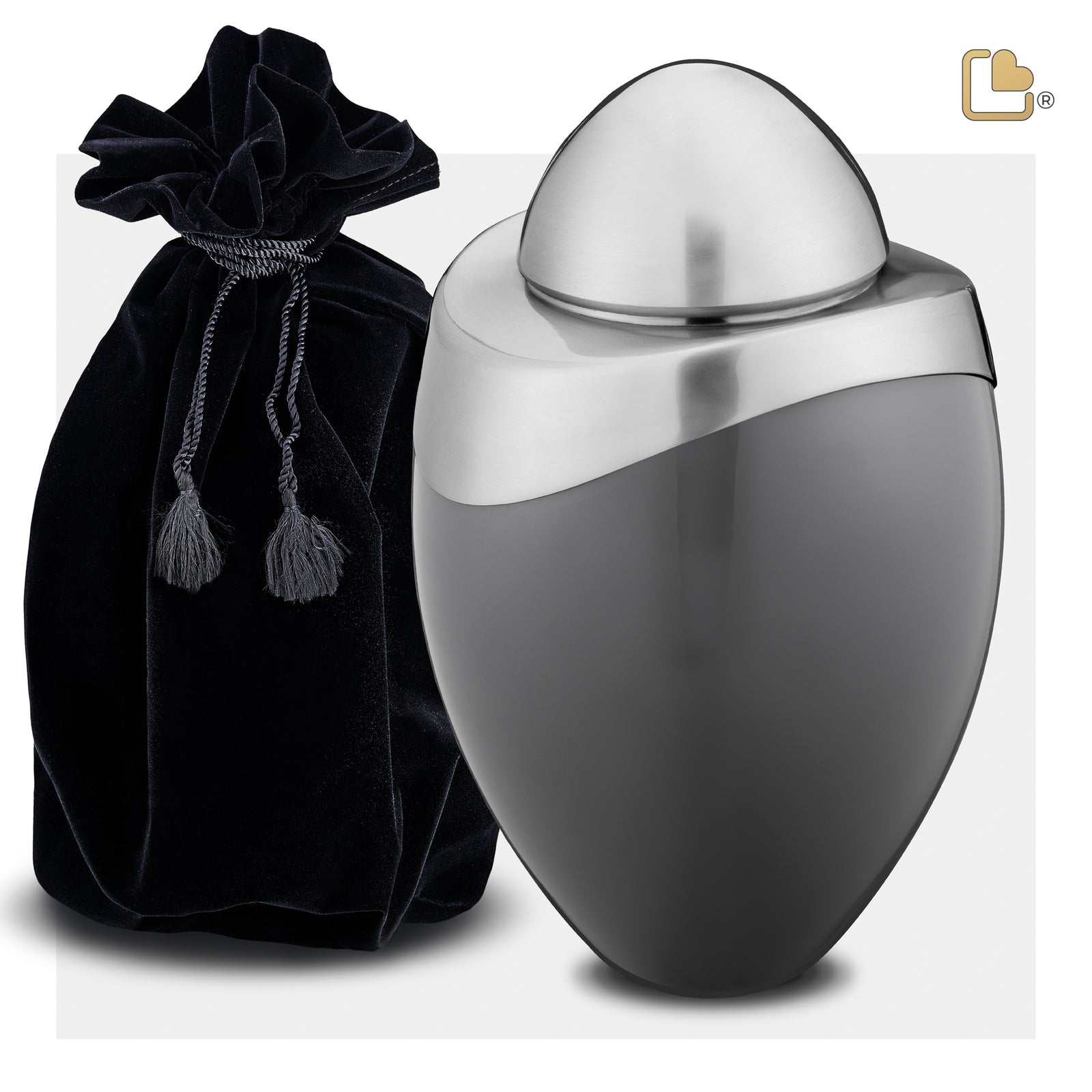 A364 Amore Standard Adult Urn French Grey & Bru Pewter