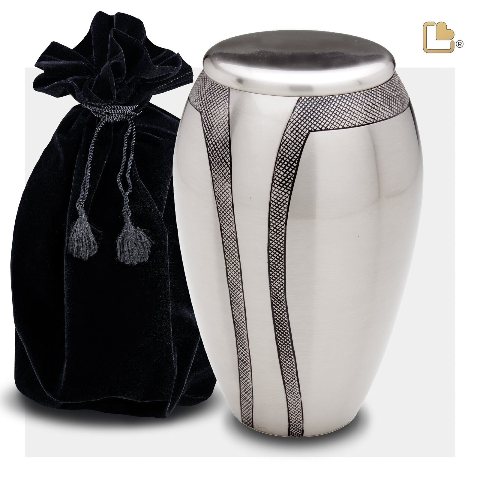 A505 Majestic Stripes Standard Adult Urn Bru Pewter