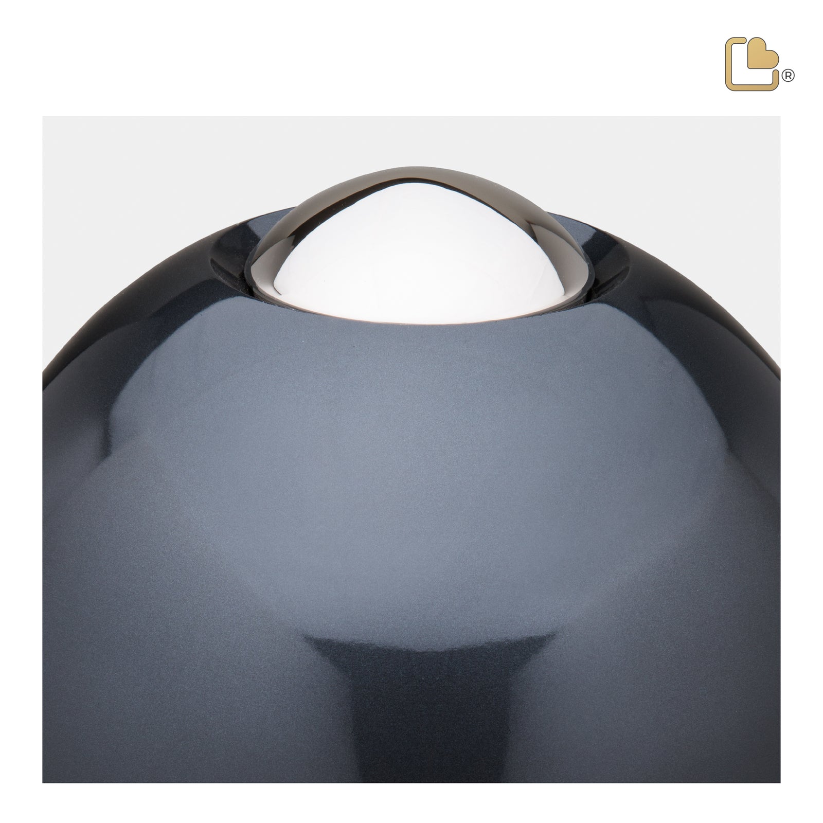 A510 Adore Standard Adult Urn Midnight & Pol Silver