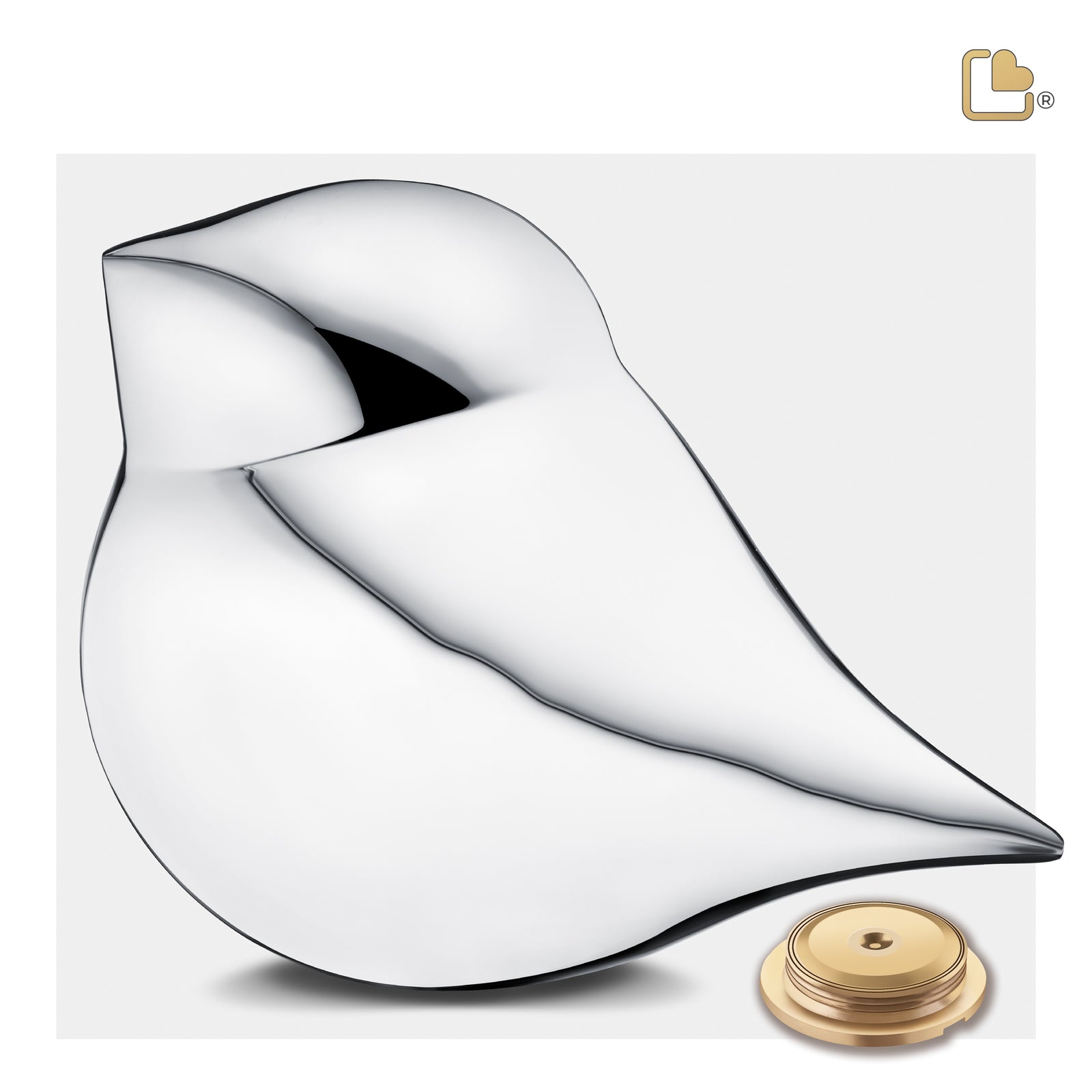 A562 SoulBird Male Standard Adult Urn Pol Silver