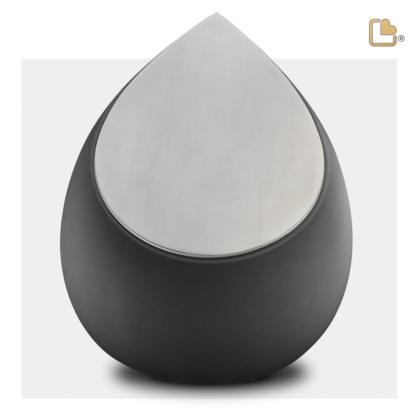 A583 Drop Standard Adult Urn Black & Bru Pewter