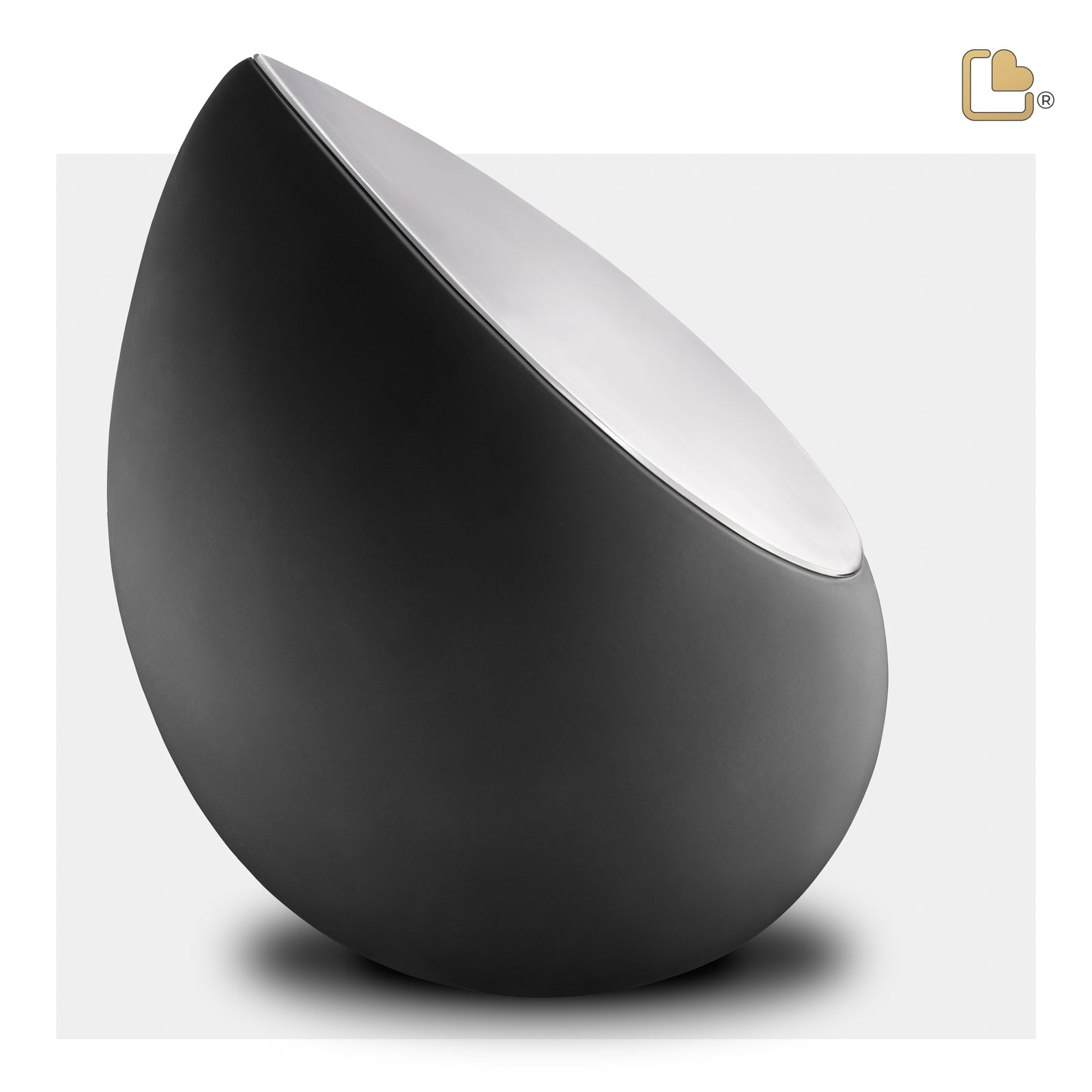 A583 Drop Standard Adult Urn Black & Bru Pewter