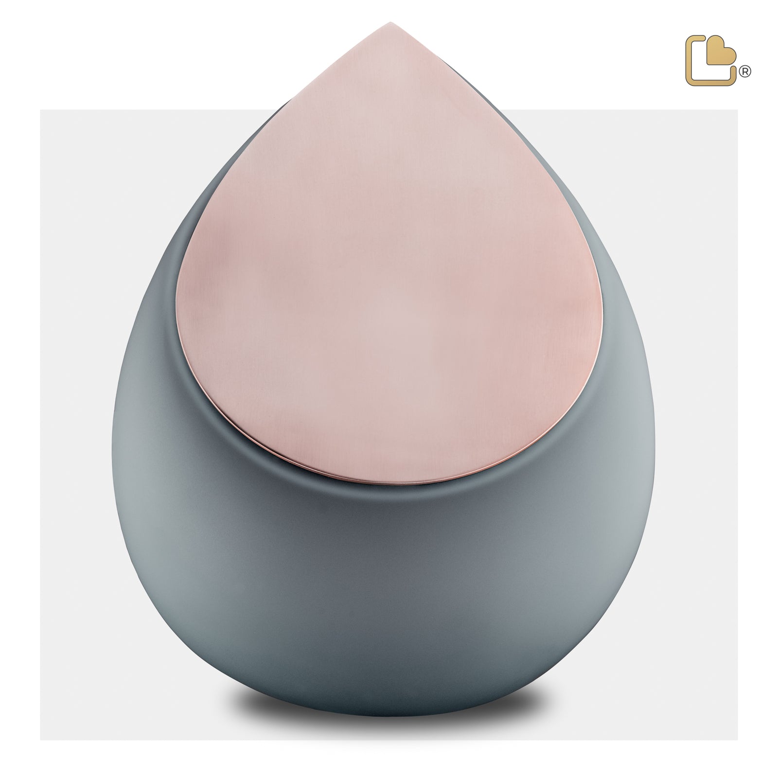 A584 Drop Standard Adult Urn French Grey & Bru RoseGold