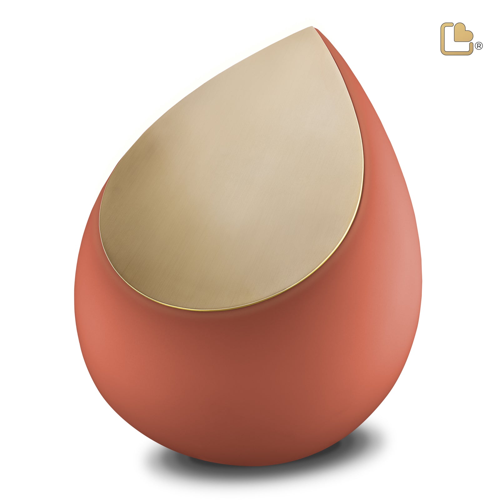 A587 Drop Standard Adult Urn Terracotta & Bru Gold