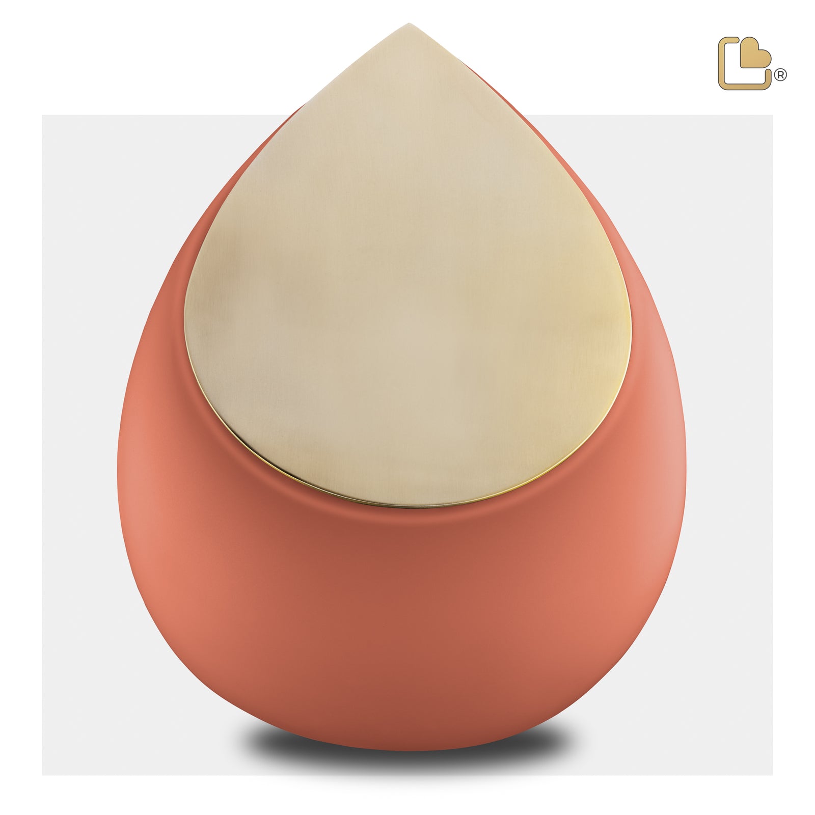 A587 Drop Standard Adult Urn Terracotta & Bru Gold