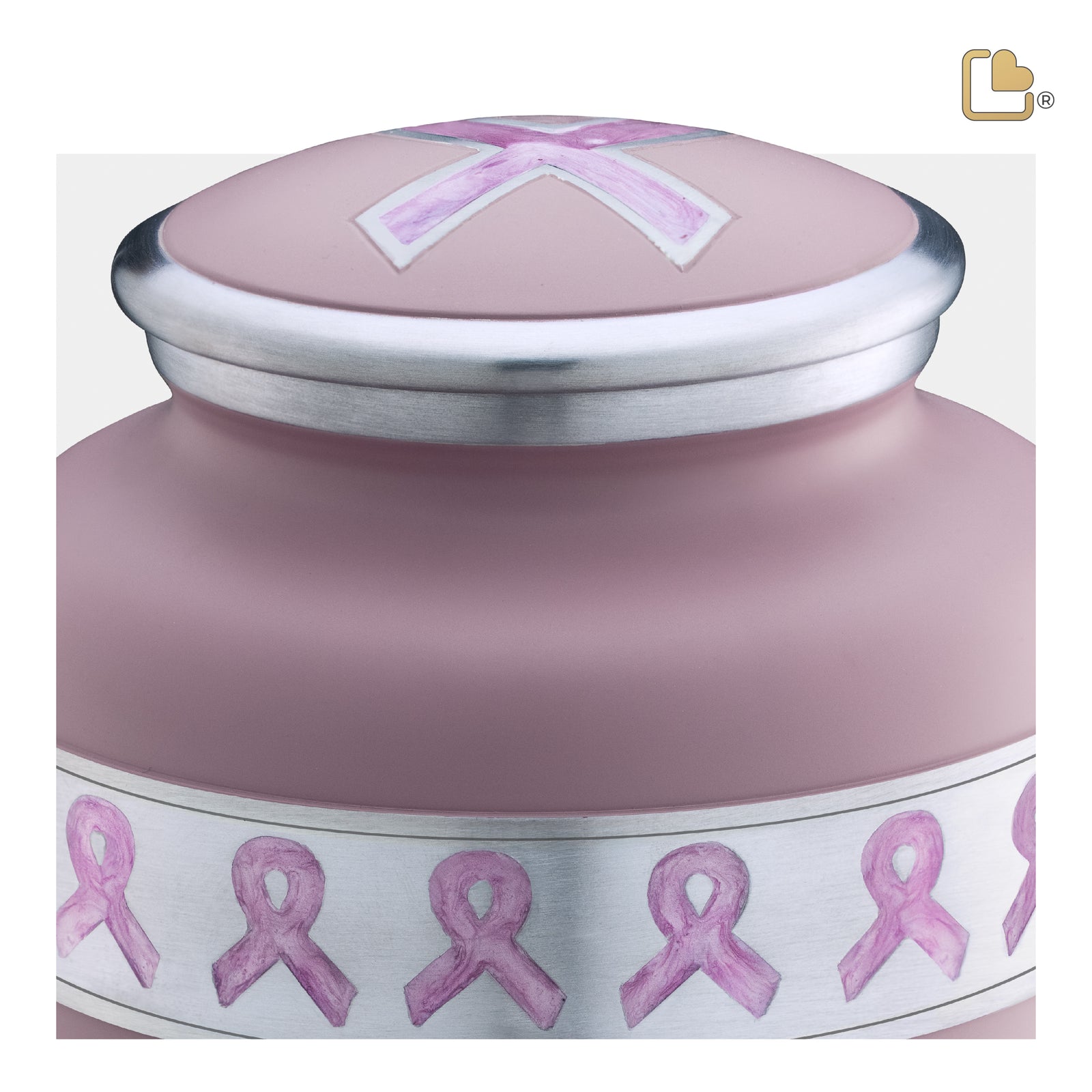 A900 Awareness Standard Adult Urn Pink & Bru Pewter