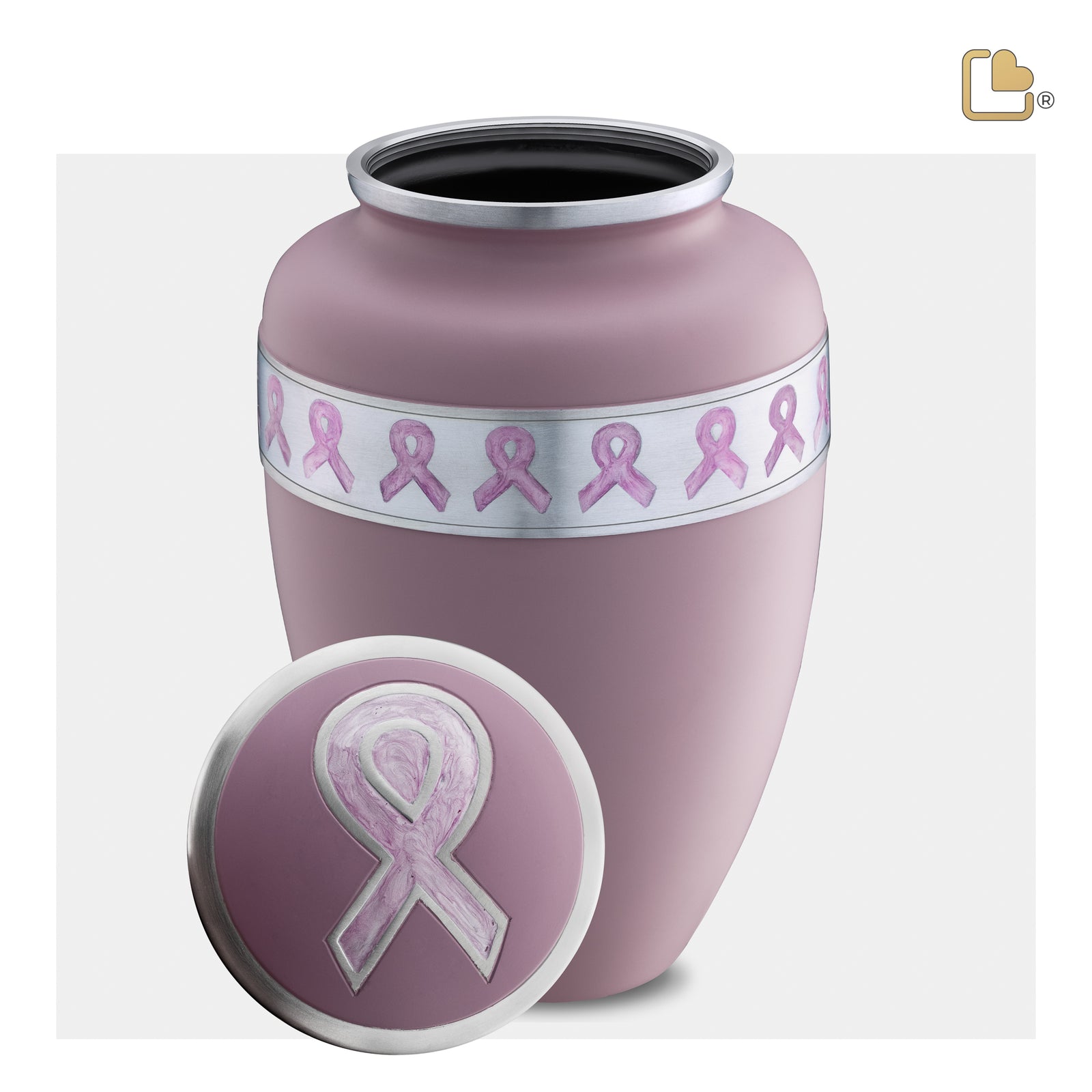 A900 Awareness Standard Adult Urn Pink & Bru Pewter