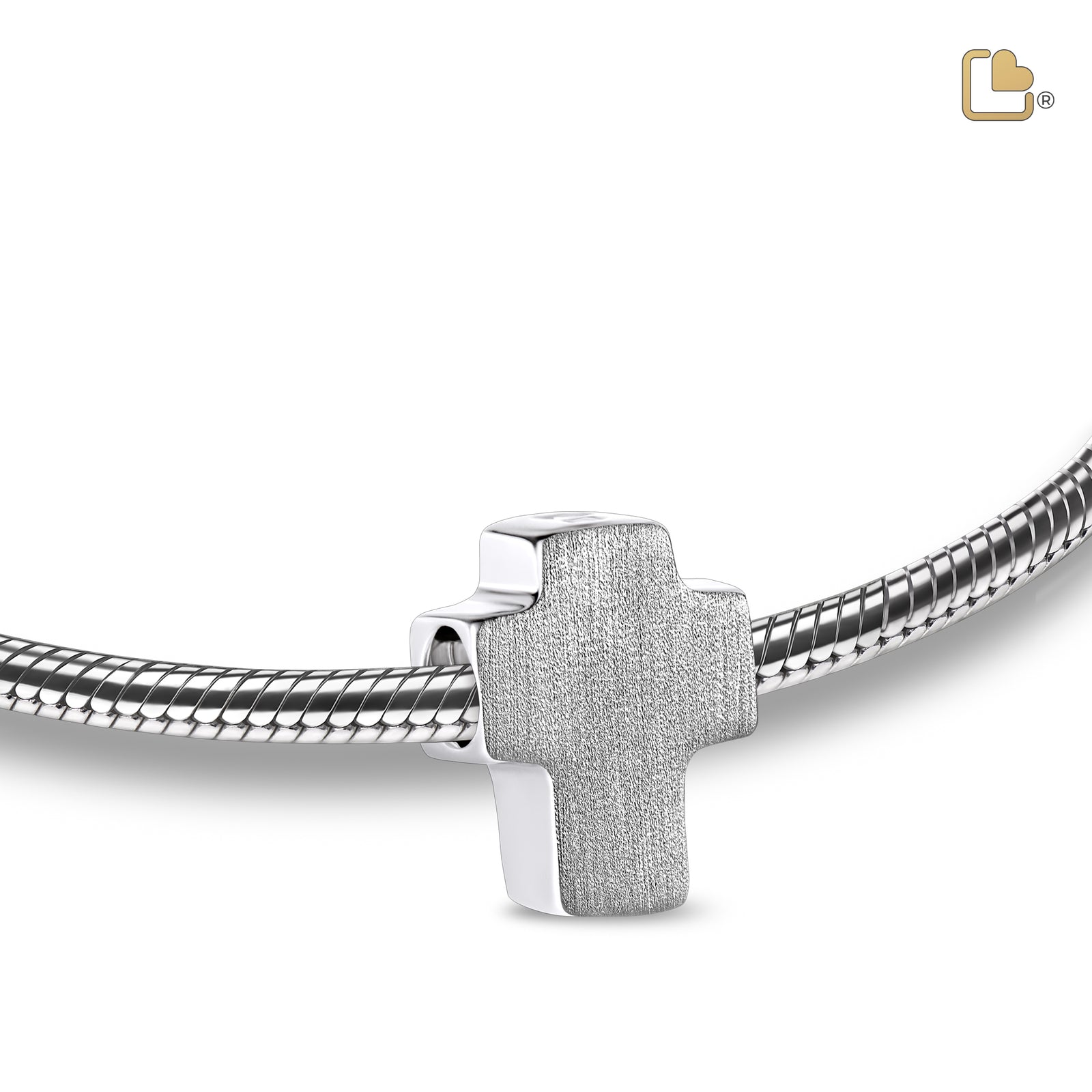 BD2050 Cross Ashes Bead Bru Silver