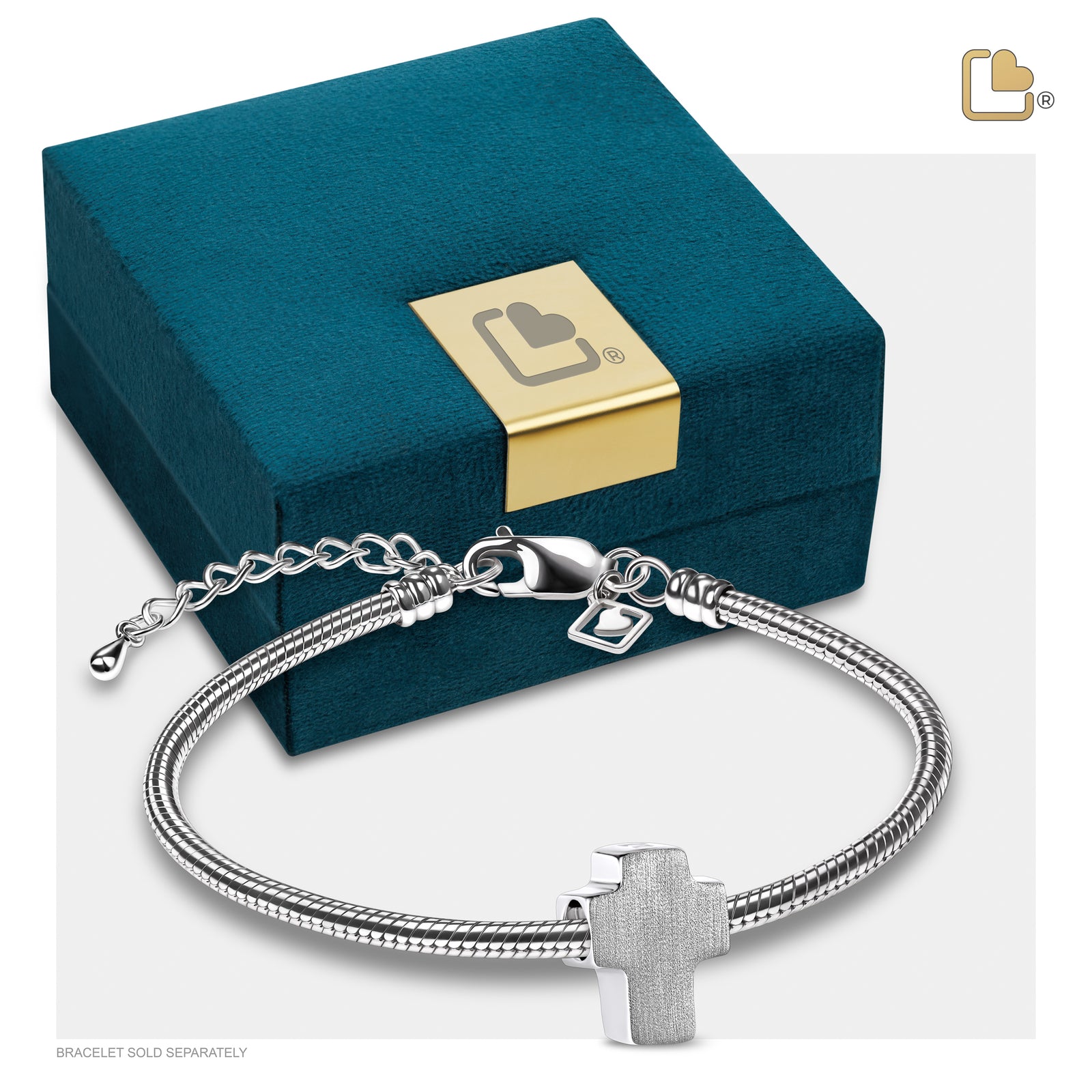BD2050 Cross Ashes Bead Bru Silver