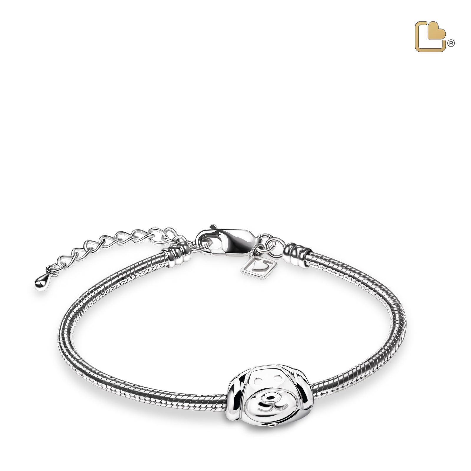 BD2100 DogFace Ashes Bead Pol Silver