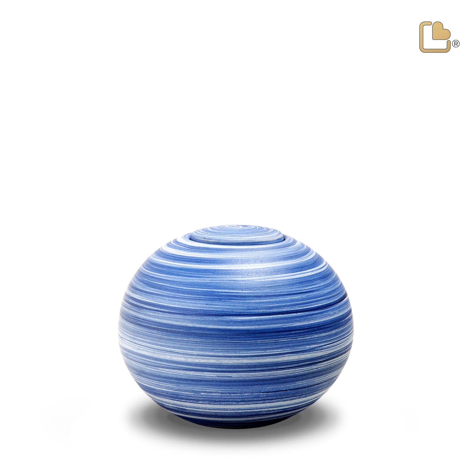 BK101 Mountain Lake Round Keepsake Urn Eco Pigment