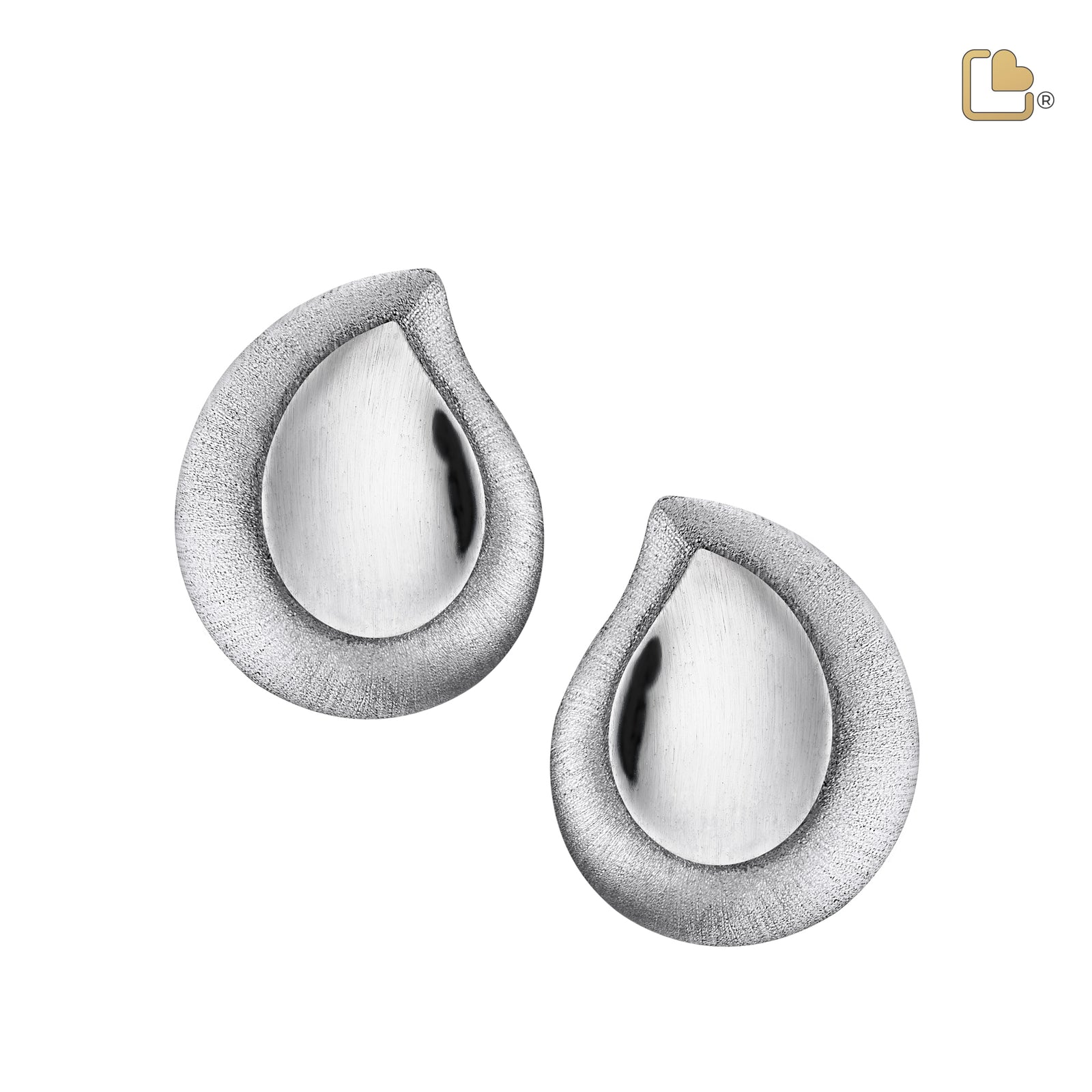 ER1020 TearDrop Stud Earrings Pol & Bru Silver