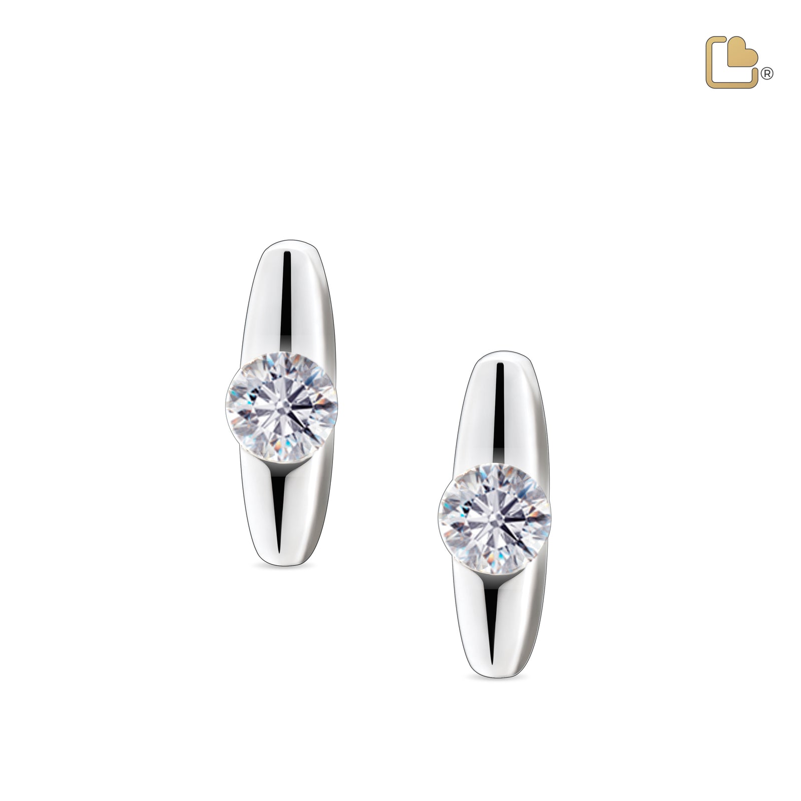 ER1080 Hope Stud Earrings Pol Silver
