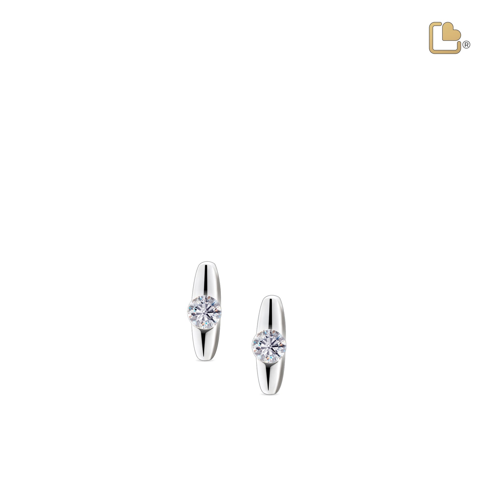 ER1080 Hope Stud Earrings Pol Silver