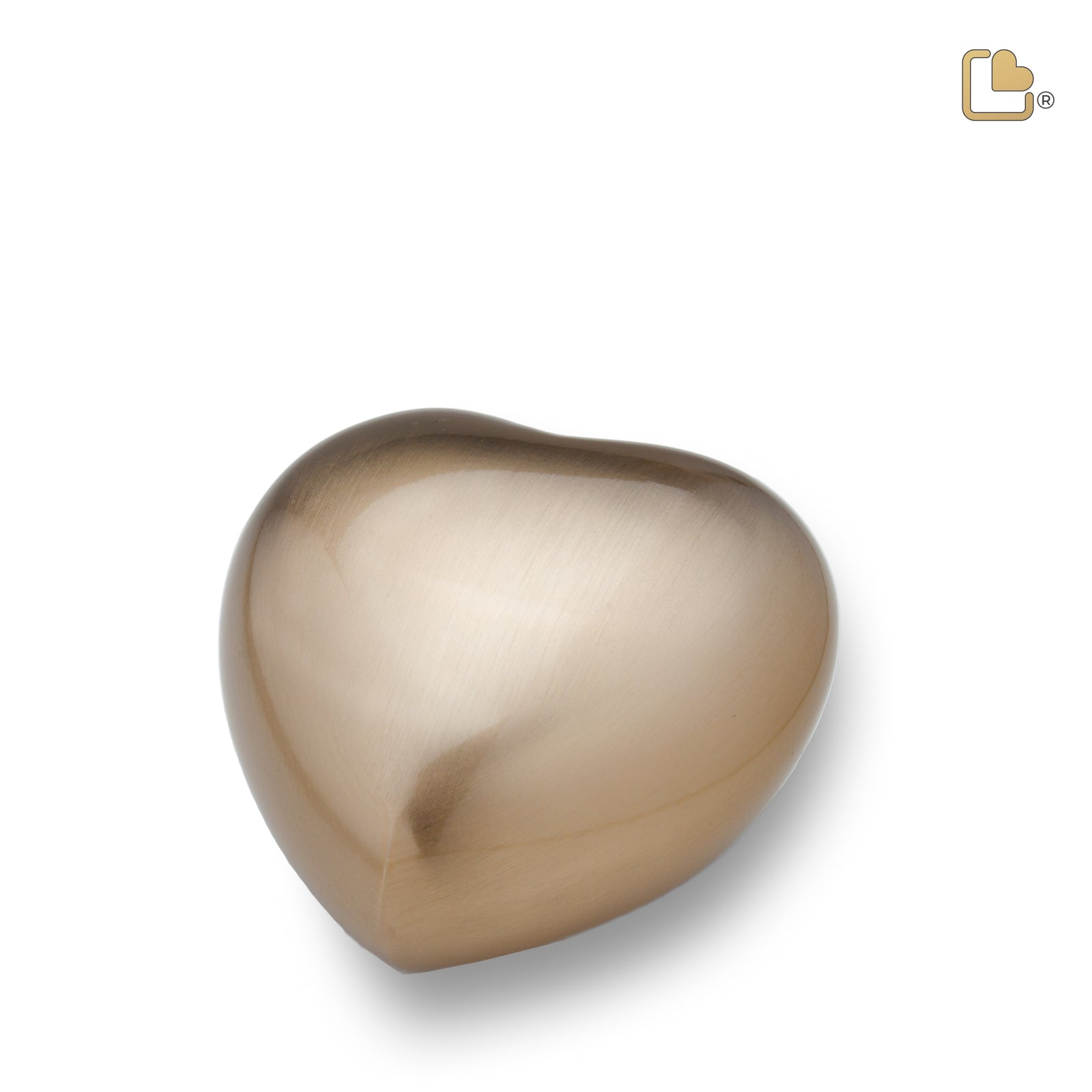 H676 Heart Keepsake Urn Bru Gold