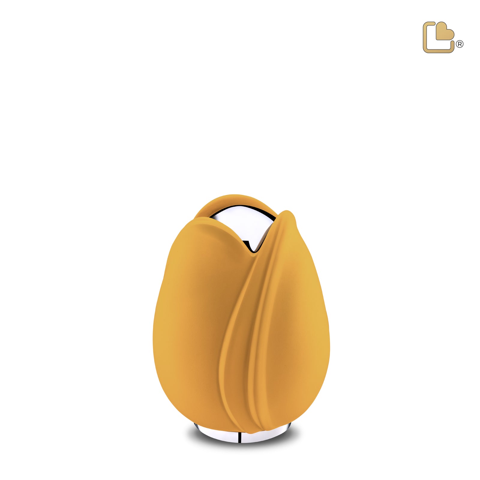 K1050 Tulip Keepsake Urn Yellow & Pol Silver