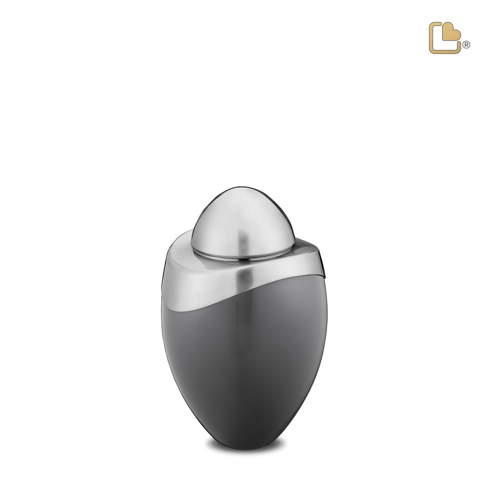 K364 Amore Keepsake Urn French Grey & Bru Pewter