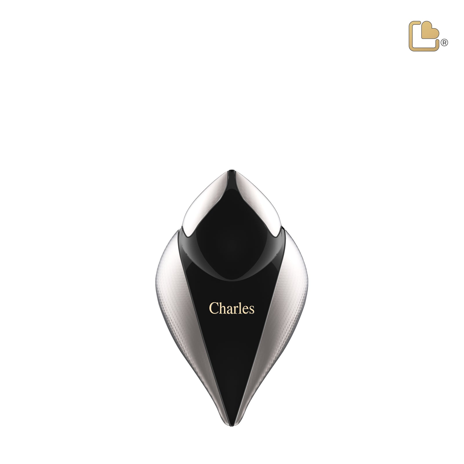 K560 SoulBird Male Keepsake Urn Midnight & Hmd Silver