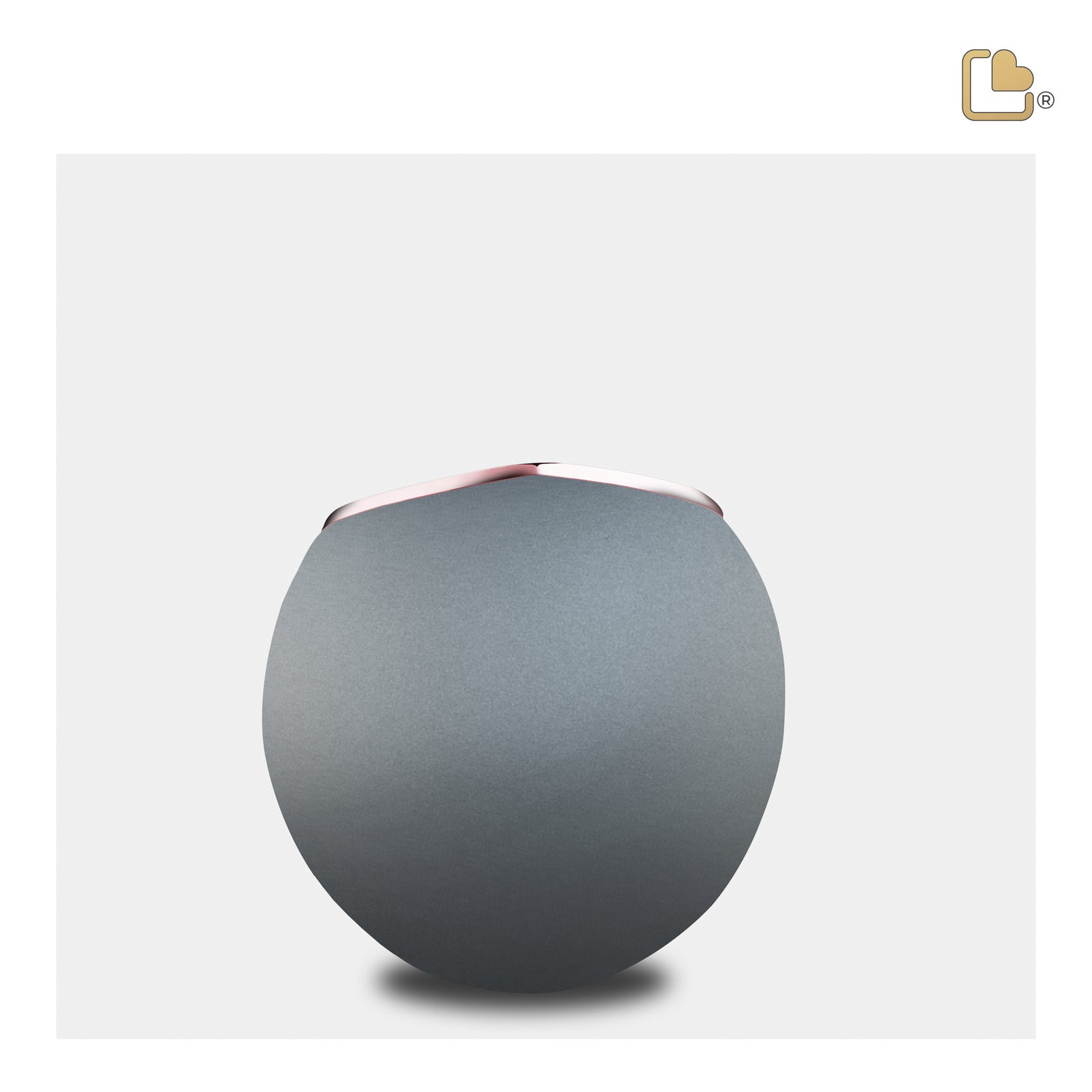 K584 Drop Keepsake Urn French Grey & Bru RoseGold