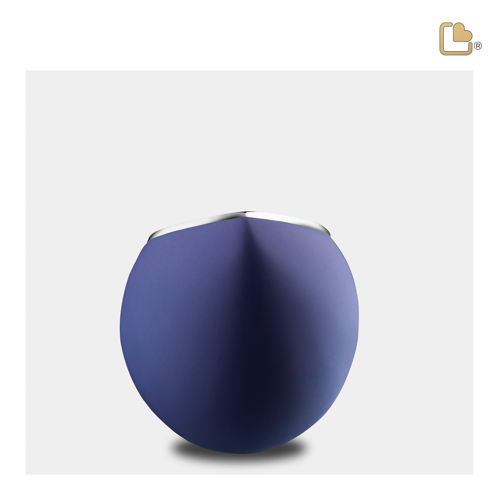 K586 Drop Keepsake Urn Navy & Bru Pewter