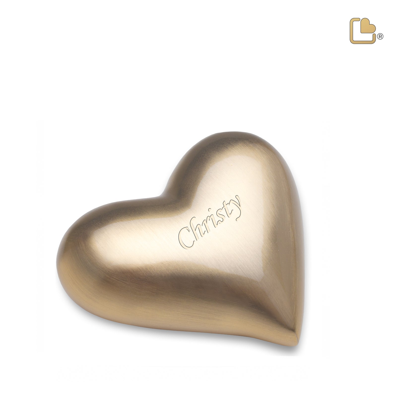 K600 Heart Keepsake Urn Bru Gold