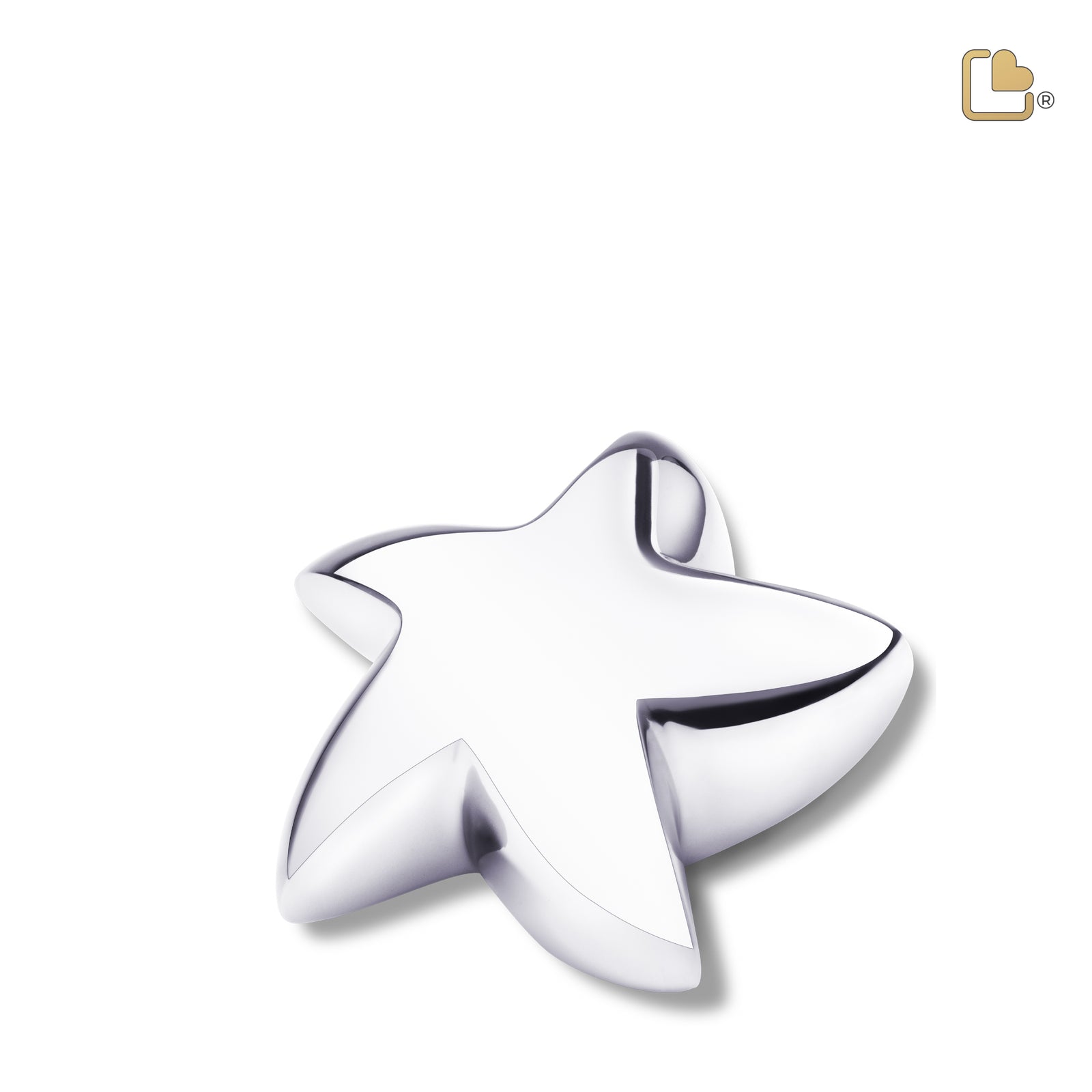 K621 Angelic Star Keepsake Urn Pol Silver