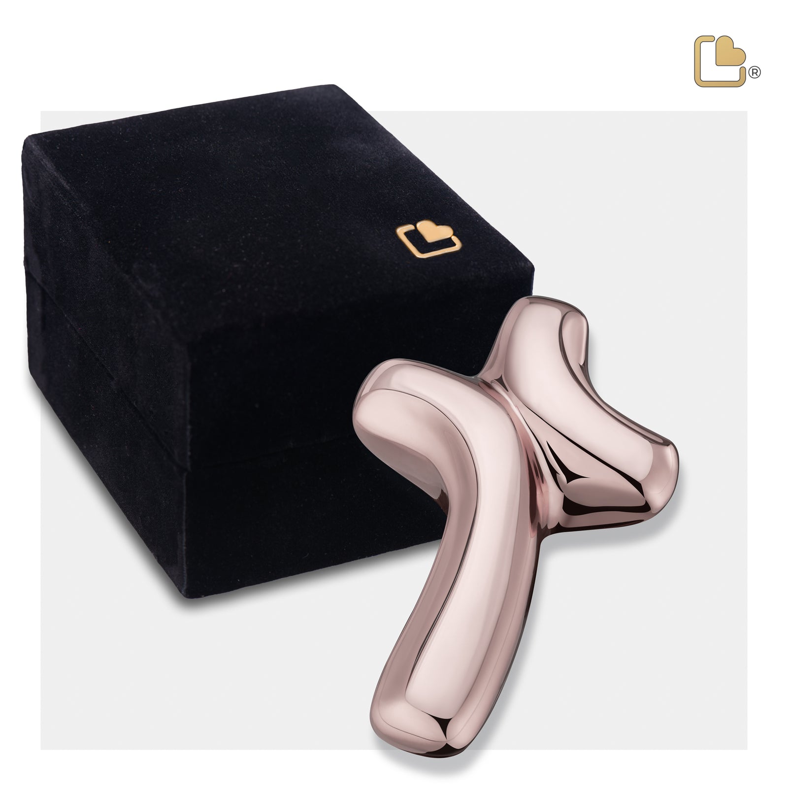 K654 ComfortCross Keepsake Urn Pol RoseGold