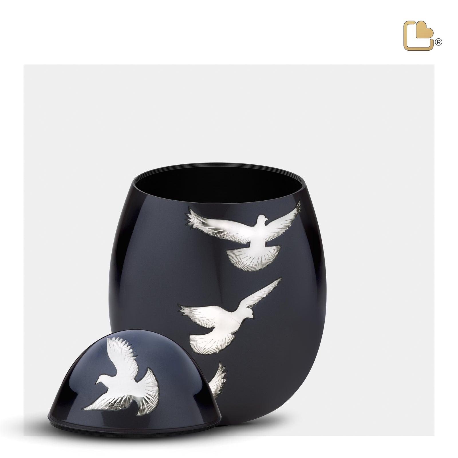 M270 Nirvana Adieu Medium Urn Midnight & Pol Silver