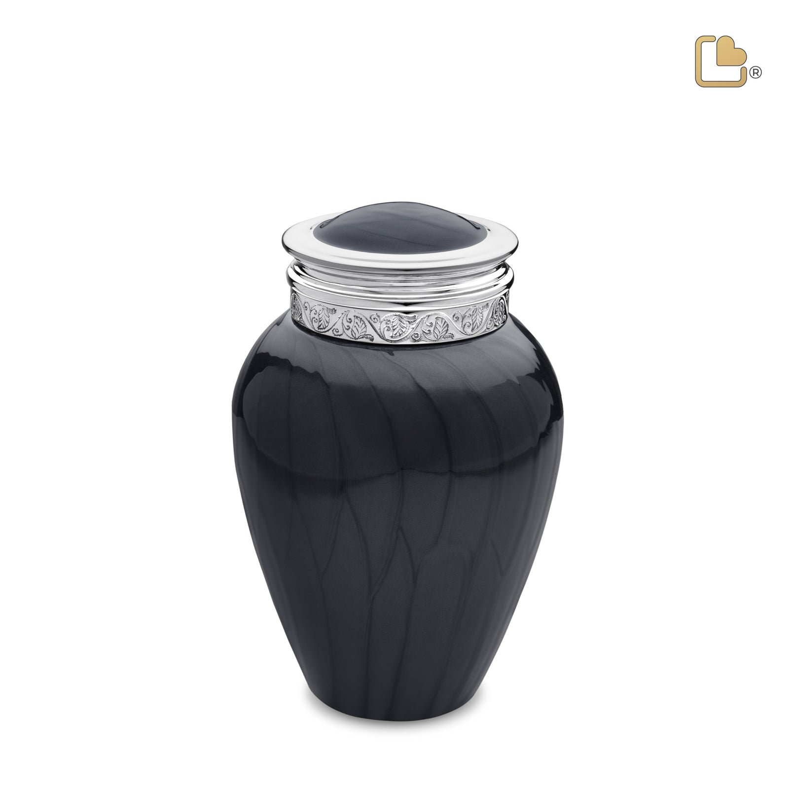 M292 Blessing Medium Urn Pearl Midnight & Pol Silver