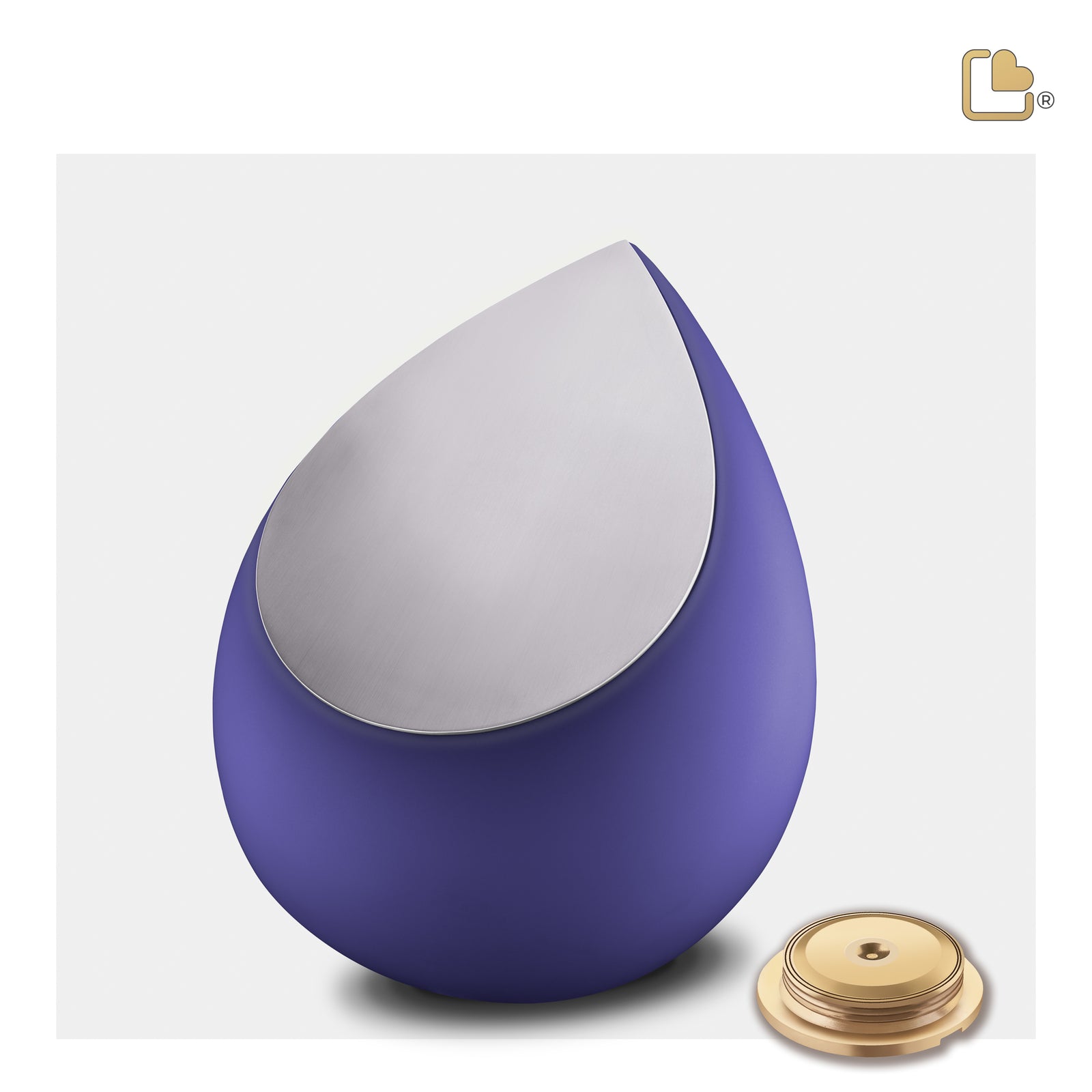 M586 Drop Medium Urn Navy & Bru Pewter