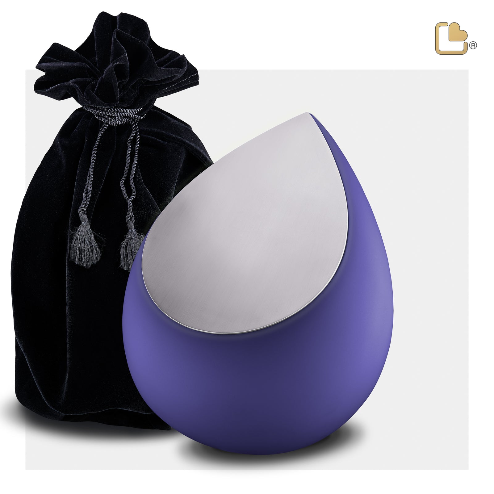 M586 Drop Medium Urn Navy & Bru Pewter