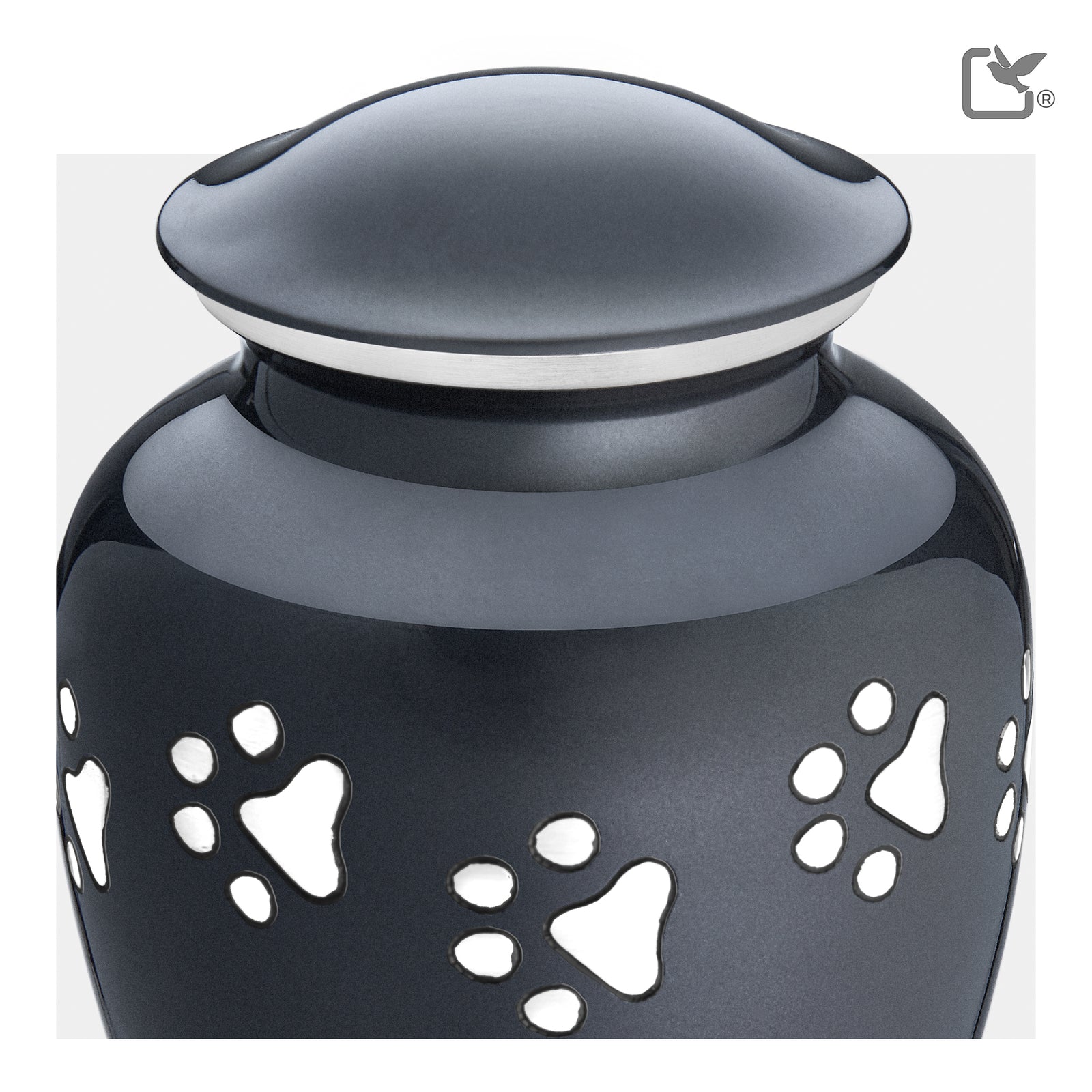 P212M Classic Medium Pet Urn Midnight & Bru Pewter