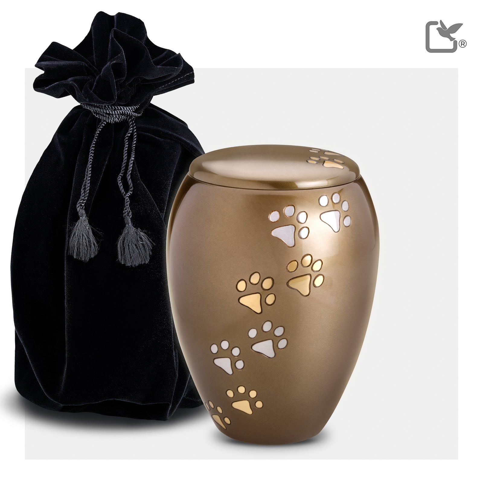 P504L Majestic Large Pet Urn Bronze & Bru Gold