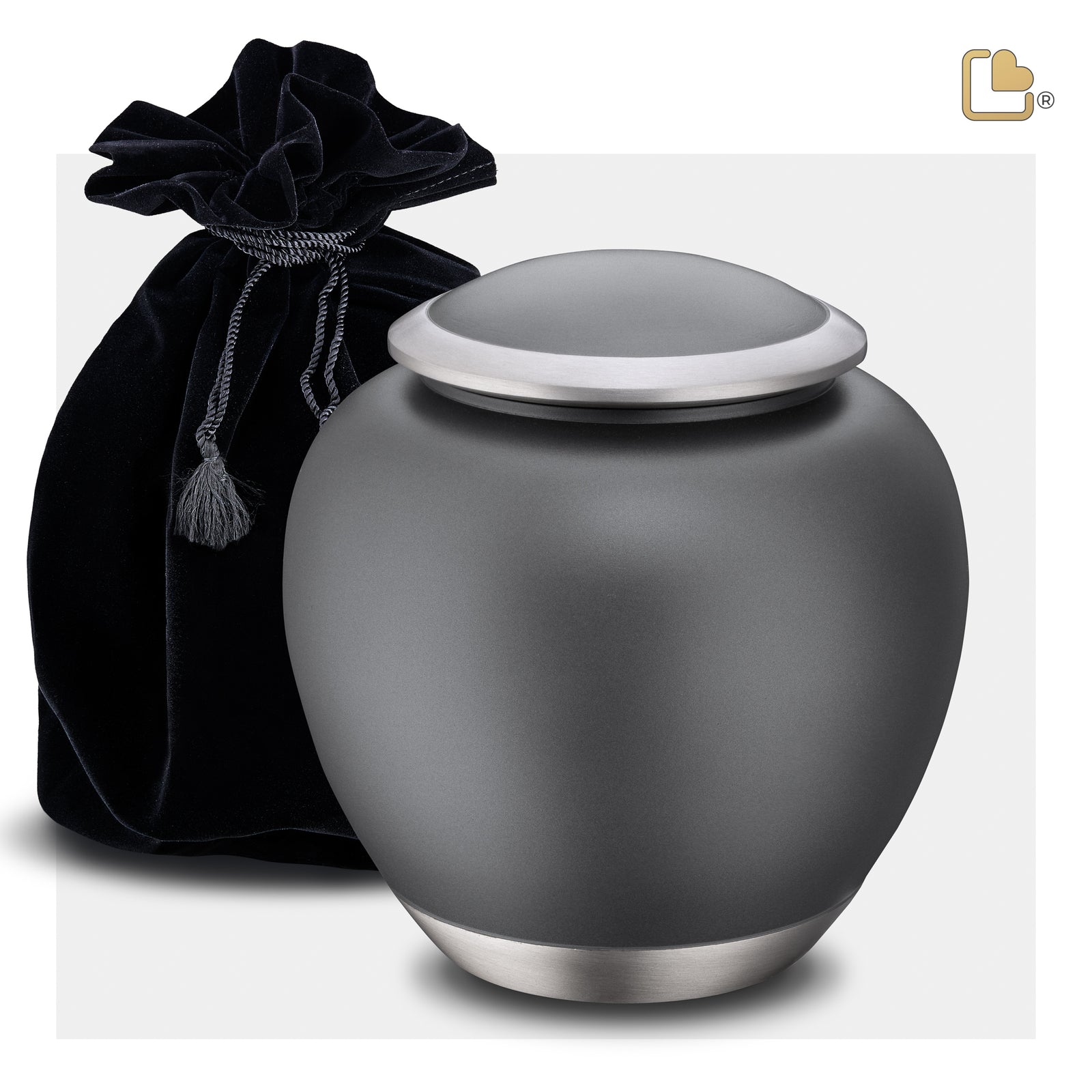 P560L Shadow Large Pet Urn French Grey & Bru Pewter