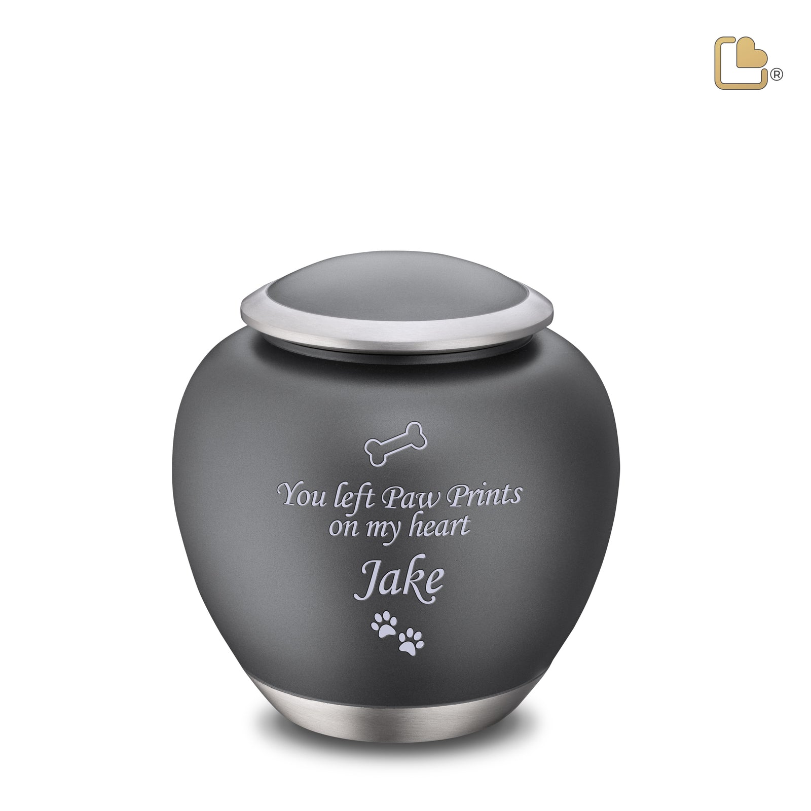 P560M Shadow Medium Pet Urn French Grey & Bru Pewter