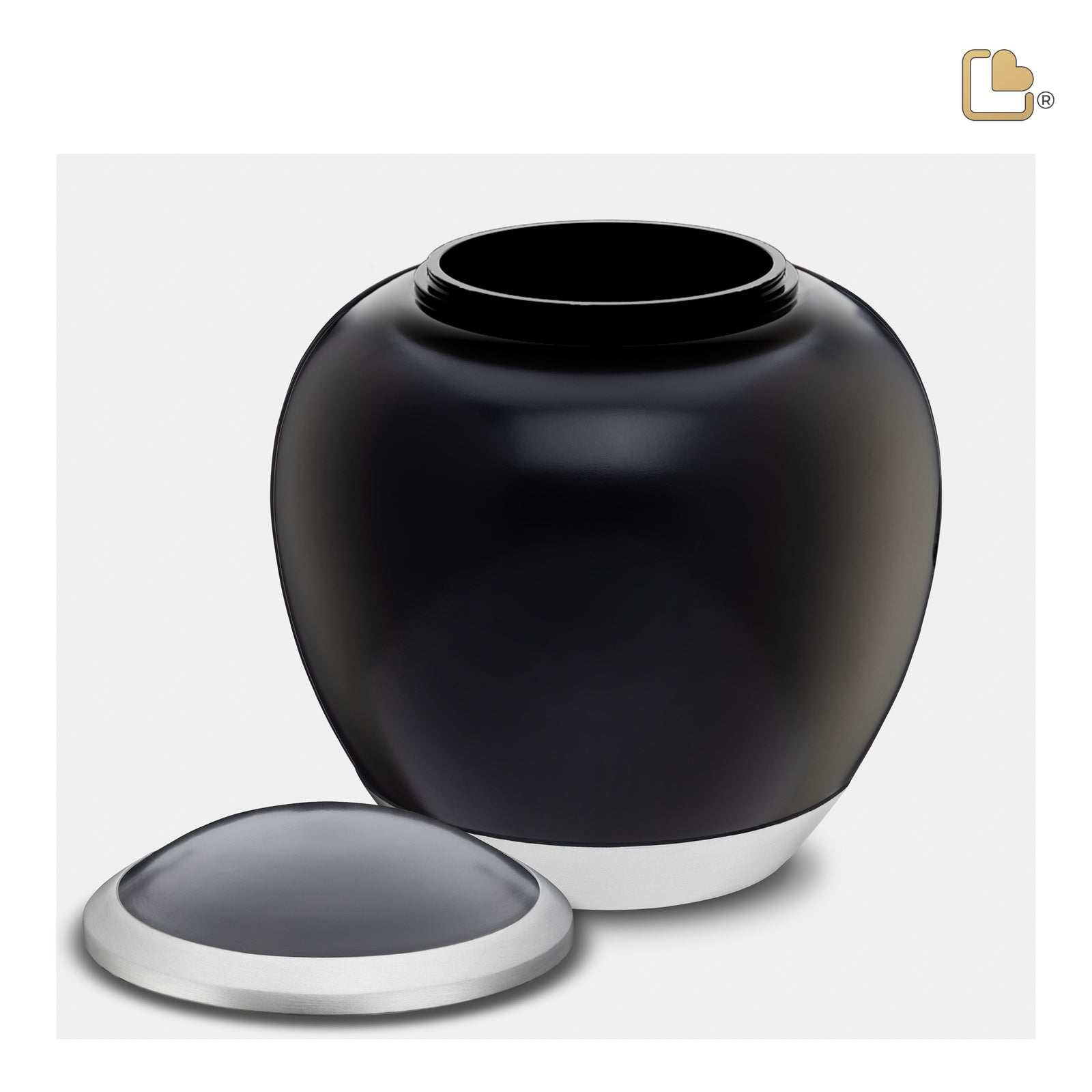 P561L Shadow Large Pet Urn Black & Bru Pewter