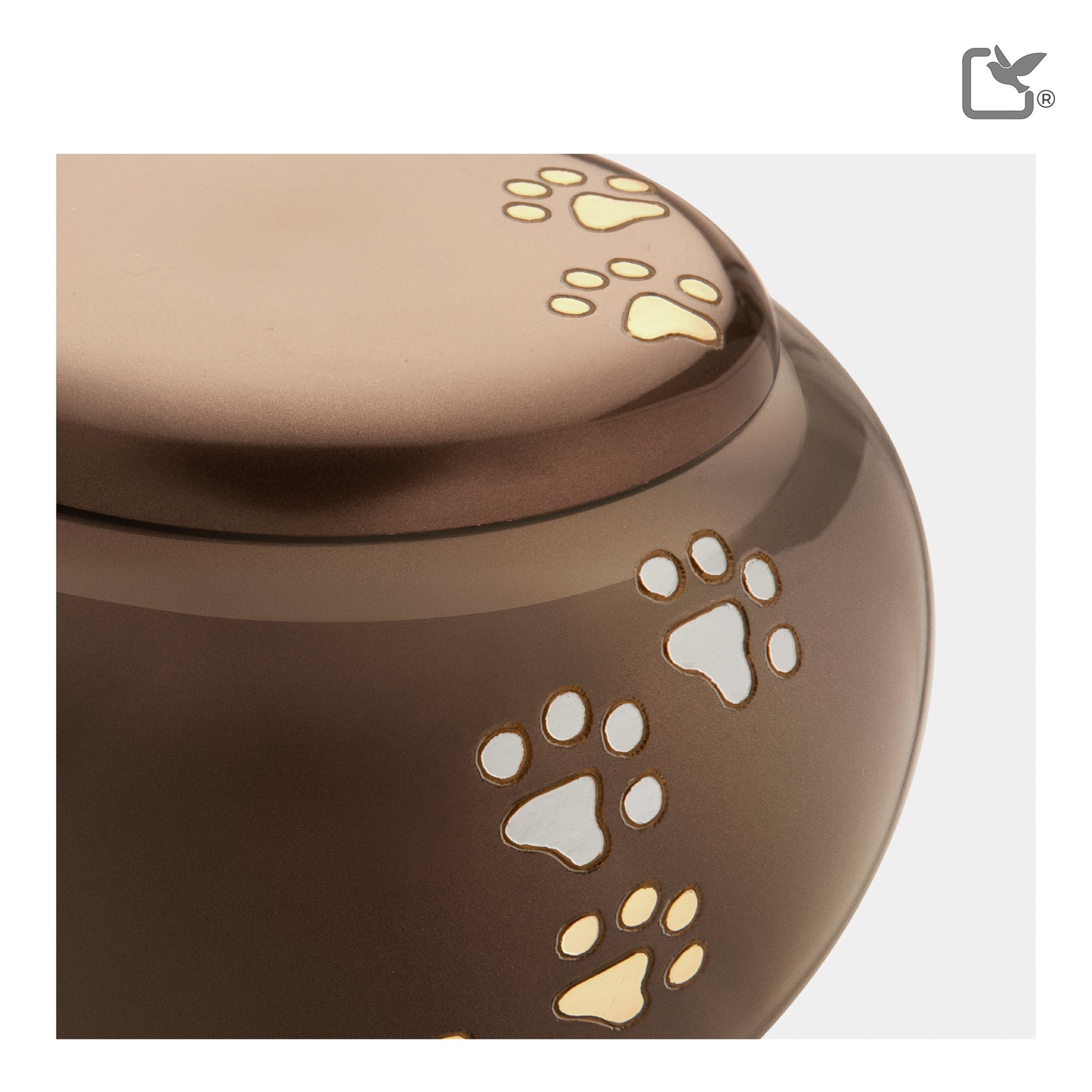 P570L Cuddle Large Pet Urn Bronze & Bru Gold
