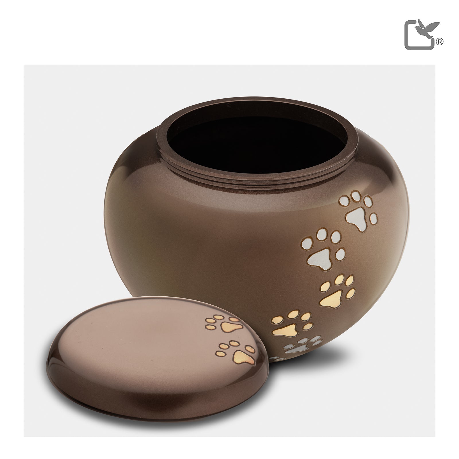 P570S Cuddle Small Pet Urn Bronze & Bru Gold
