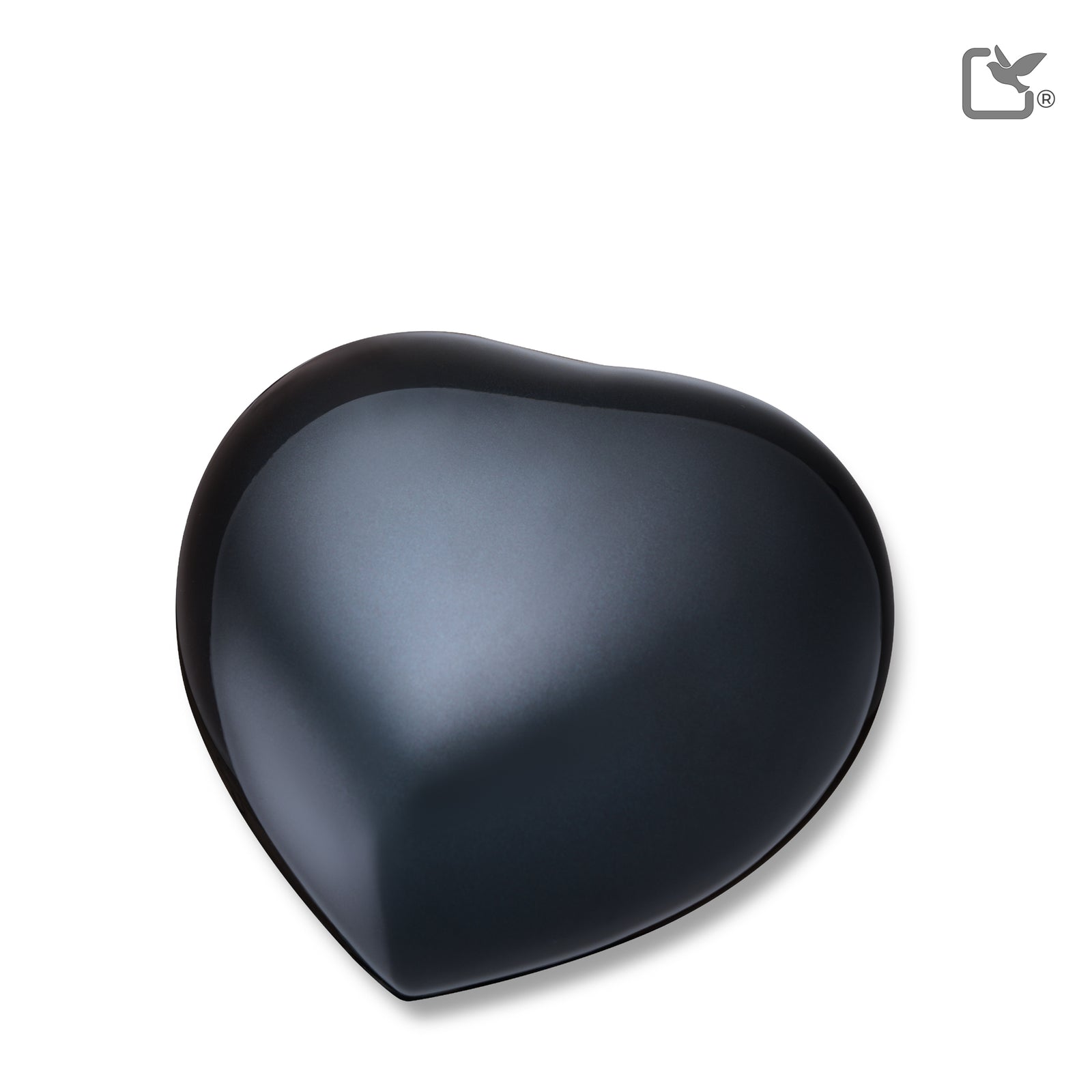 P643M No Paws Medium Heart Pet Urn Midnight