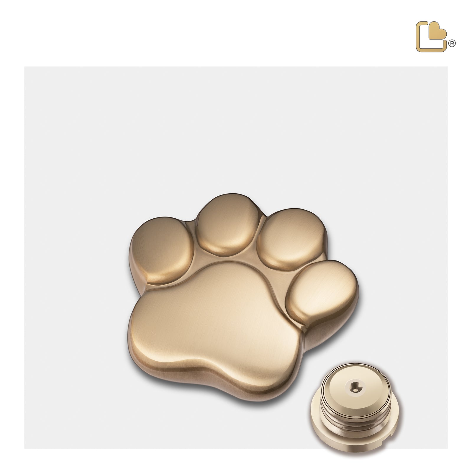 P673K LovePaw Pet Keepsake Urn Bru Gold