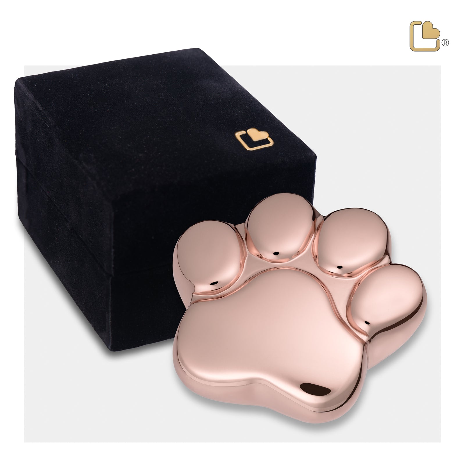 P675K LovePaw Pet Keepsake Urn Pol RoseGold