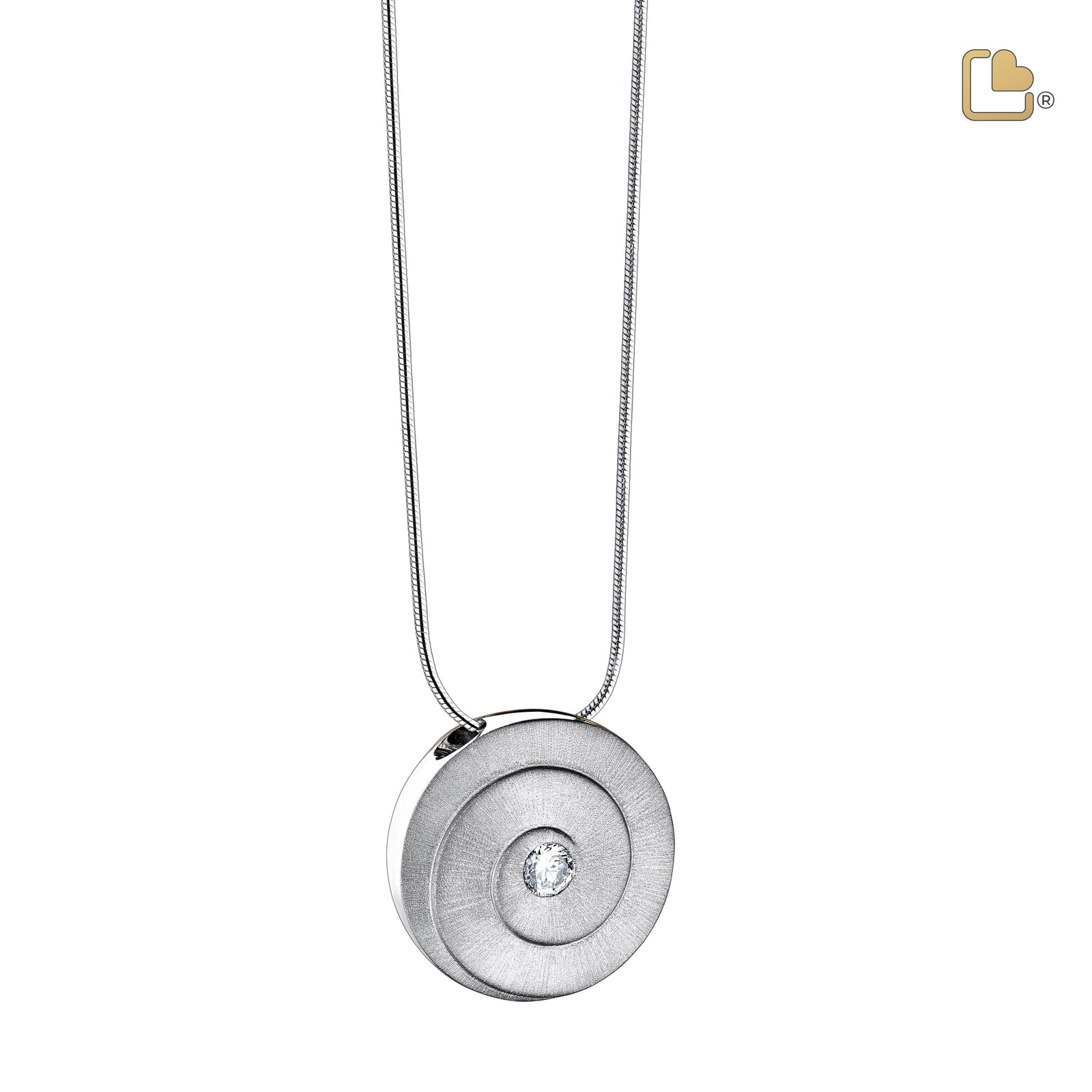 PD1060 Eternity Ashes Pendant Bru Silver w/Zirconia